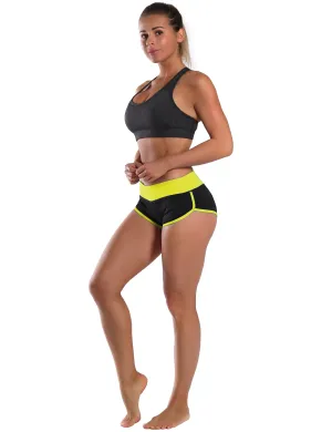 030 Sexy Booty Running Shorts fluorescentyellow_black_Running