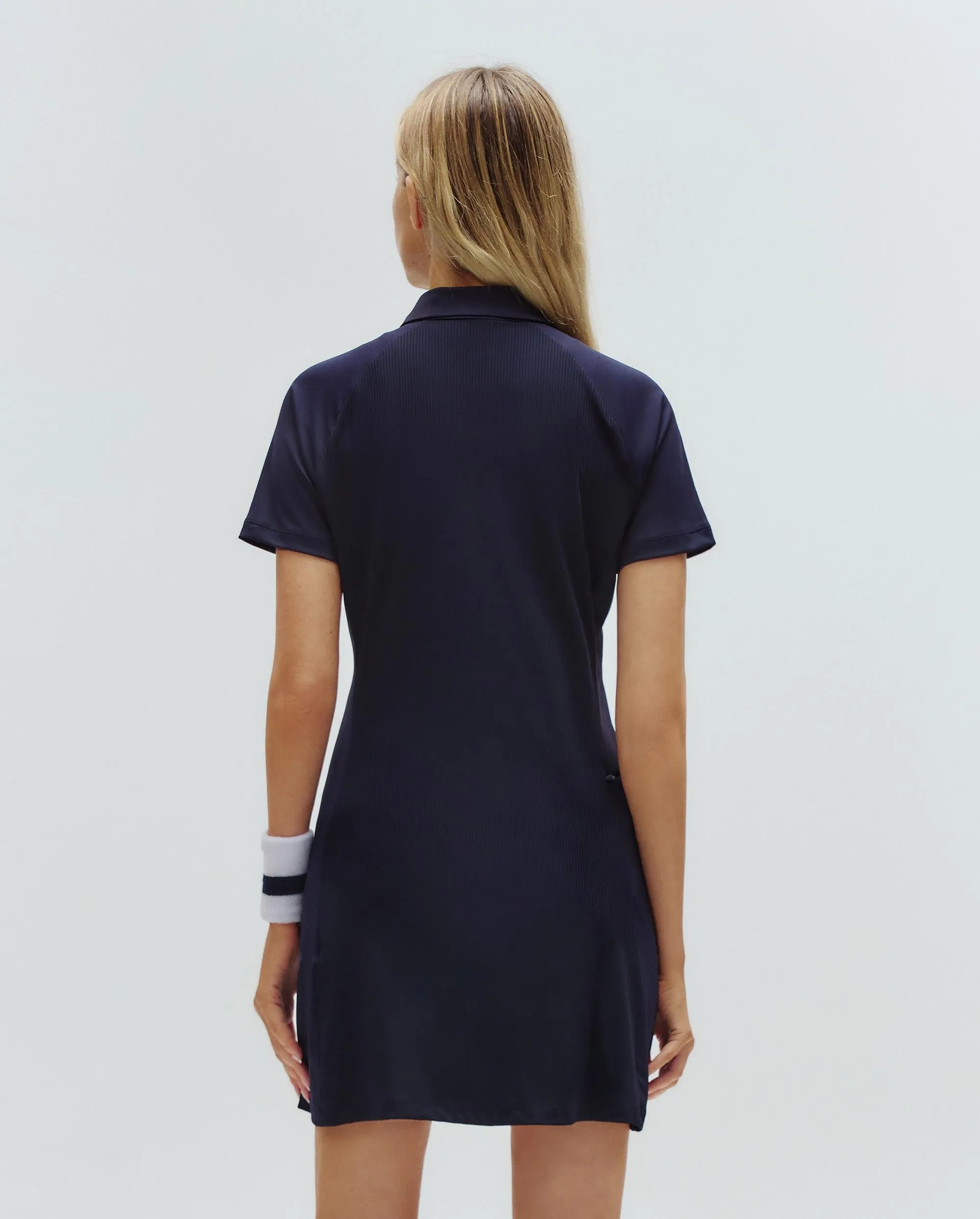 1910687-495 | WOMEN'S K-SWISS LOGO TENNIS POLO DRESS | BLUE/MISC