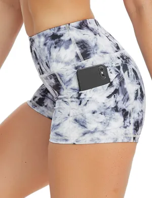 2.5" Printed Side Pockets Running Shorts black dandelion_Running