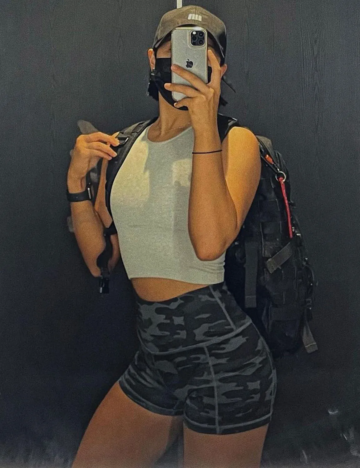 2.5" Printed Side Pockets Running Shorts dimgraycamo ins_Running