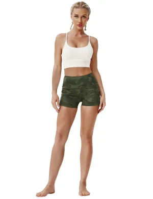 2.5" Printed Side Pockets Running Shorts green brushcamo_Running