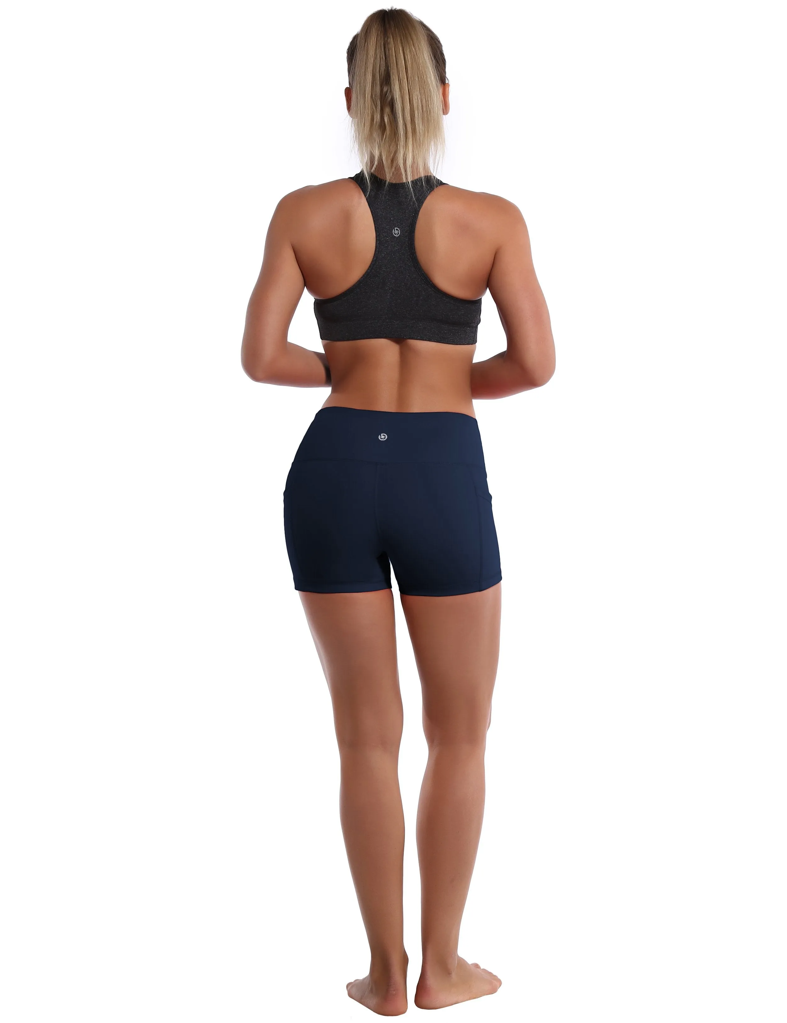 2.5" Side Pockets Running Shorts darknavy ins_Running