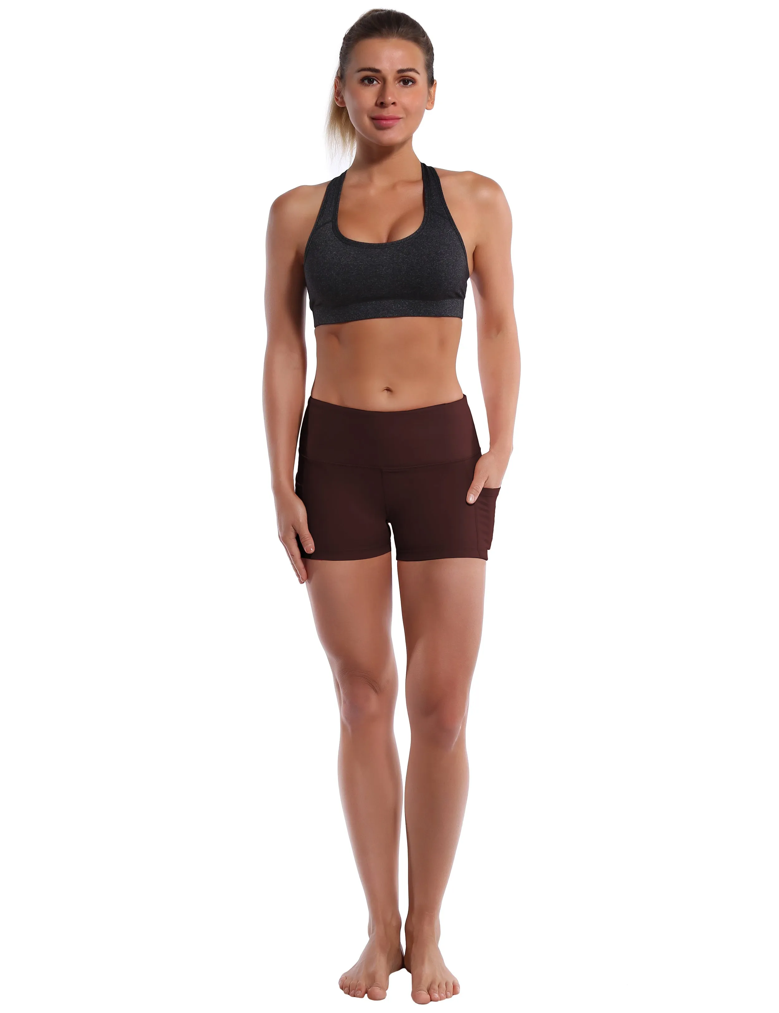 2.5" Side Pockets Running Shorts mahoganymaroon_Running