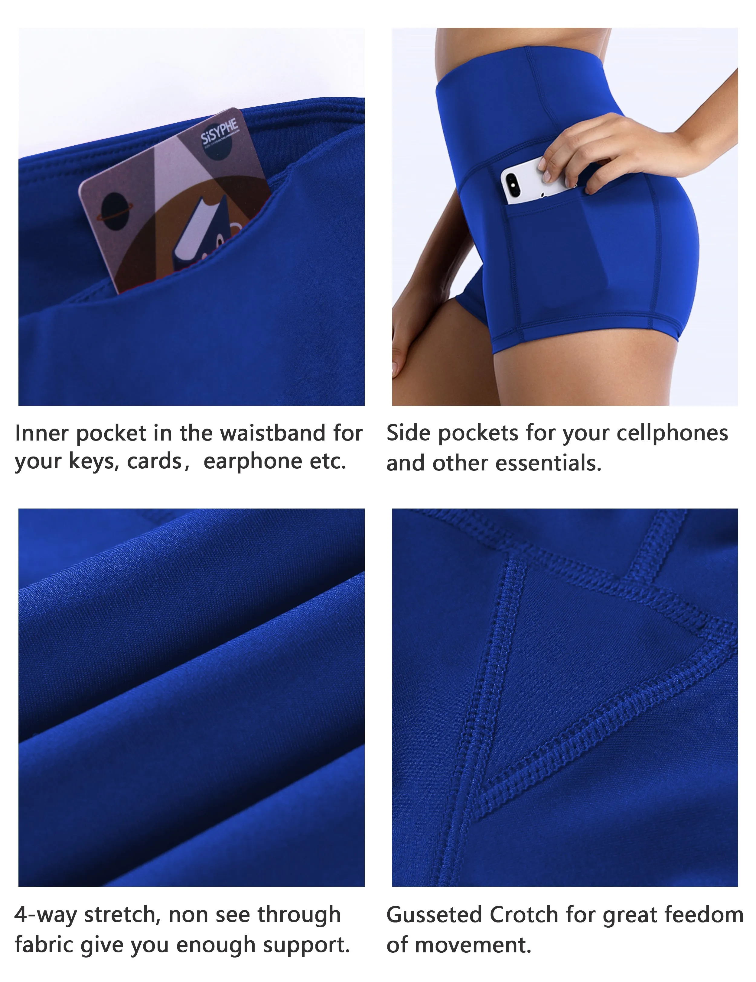 2.5" Side Pockets Running Shorts navy_Running
