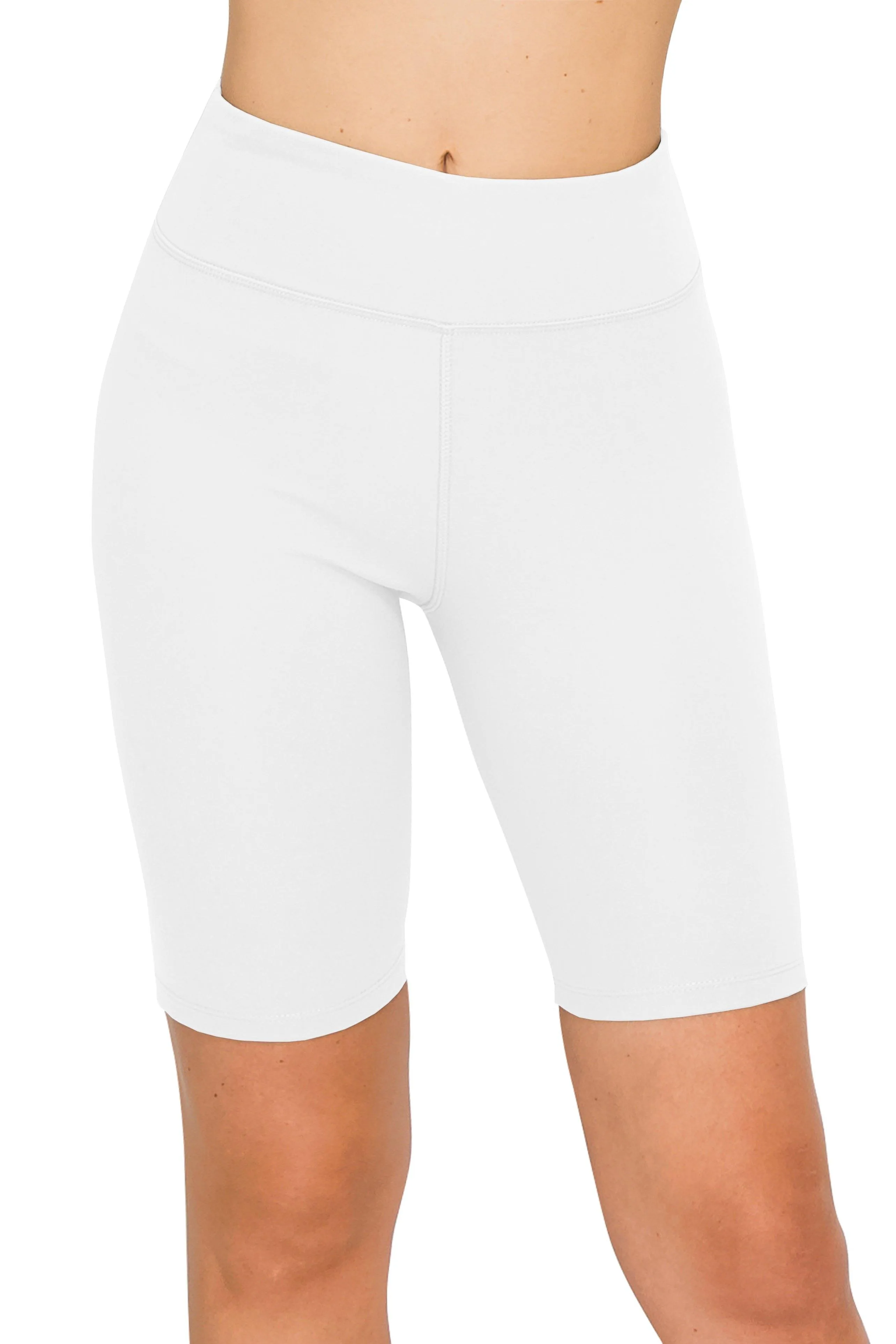 8" Bike Shorts - High Waist Activewear Bike Shorts Yoga Material without Stitching