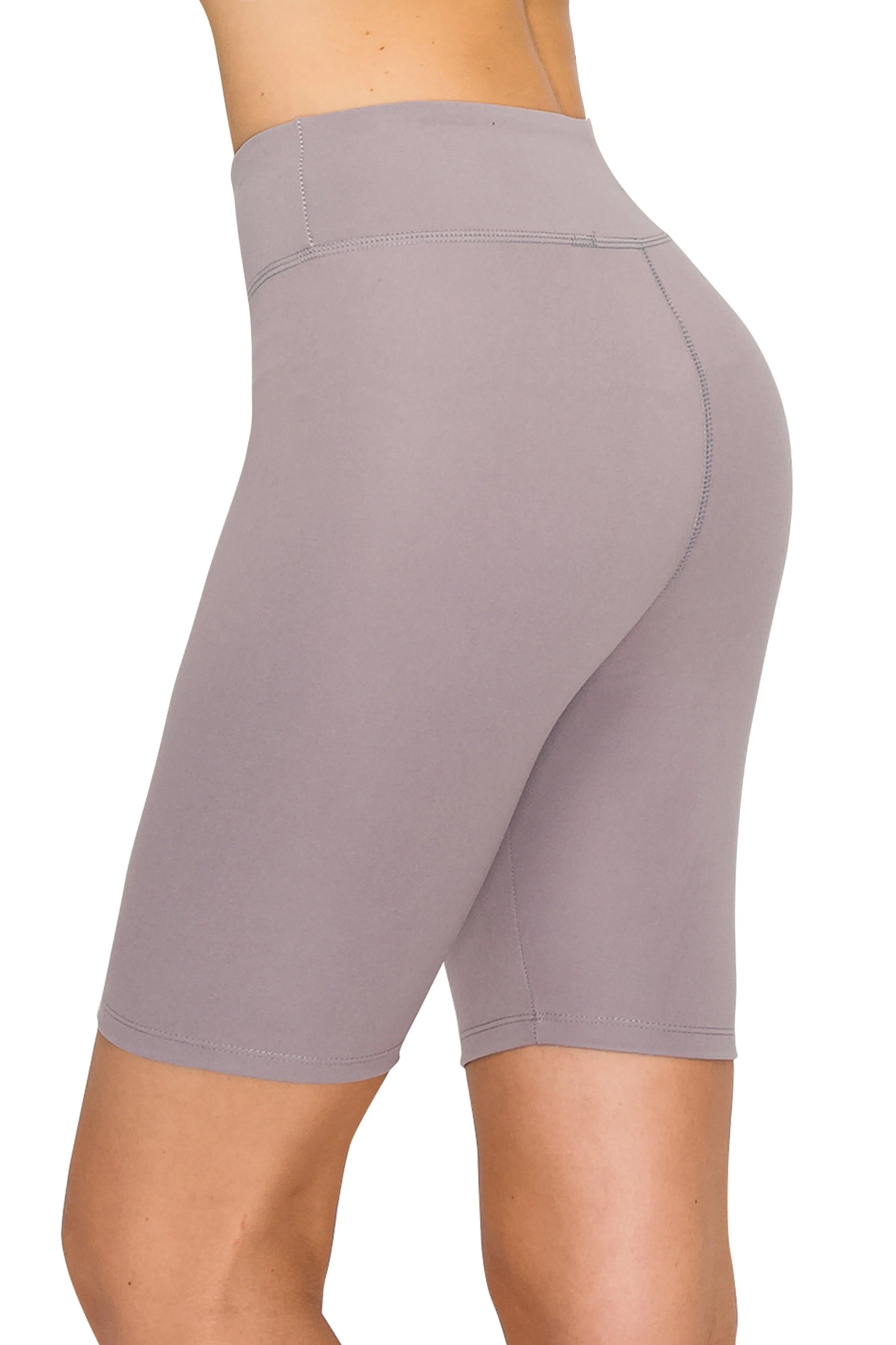 8" Bike Shorts - High Waist Activewear Bike Shorts Yoga Material without Stitching