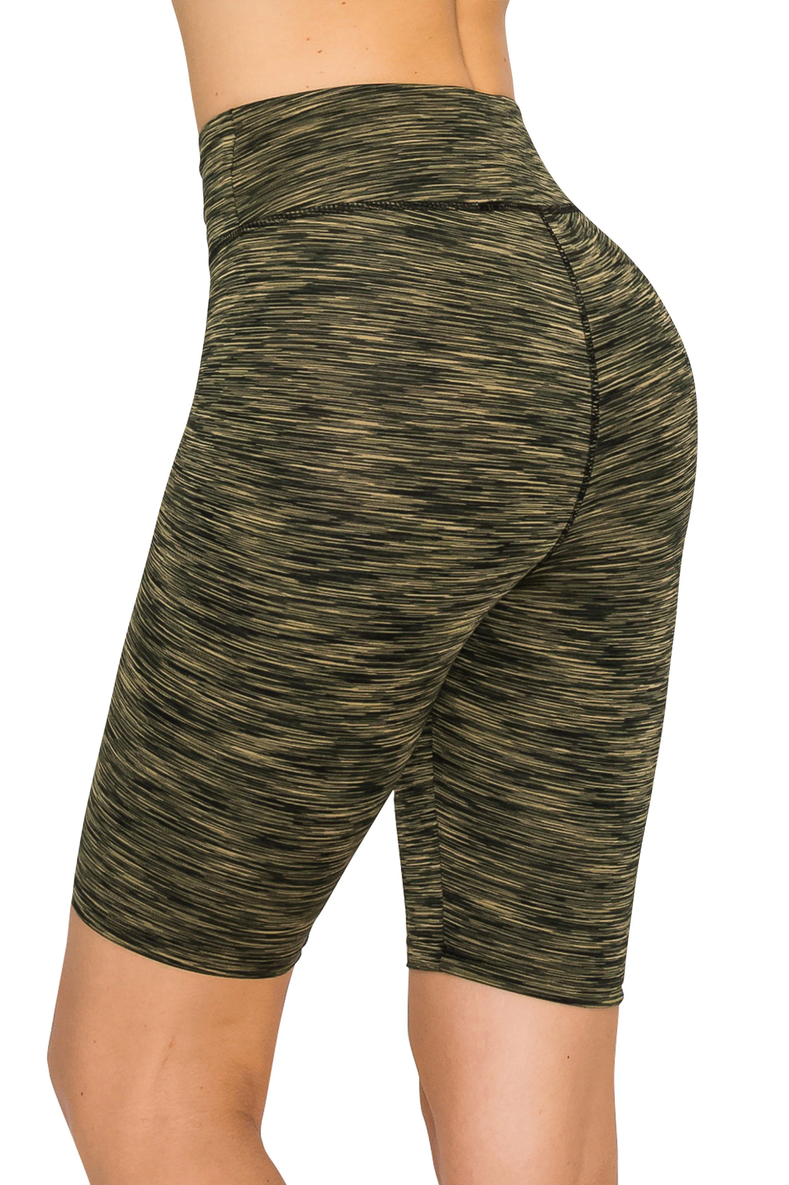 8" Bike Shorts - High Waist Activewear Bike Shorts Yoga Material without Stitching