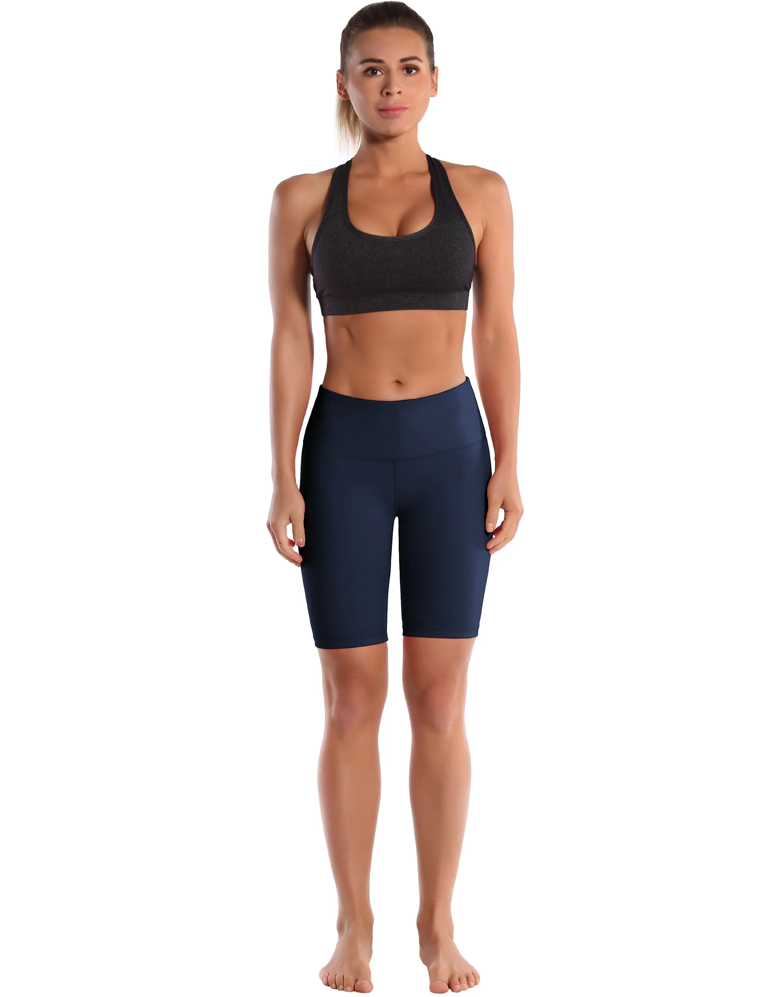 8" High Waist Running Shorts darknavy ins_Running