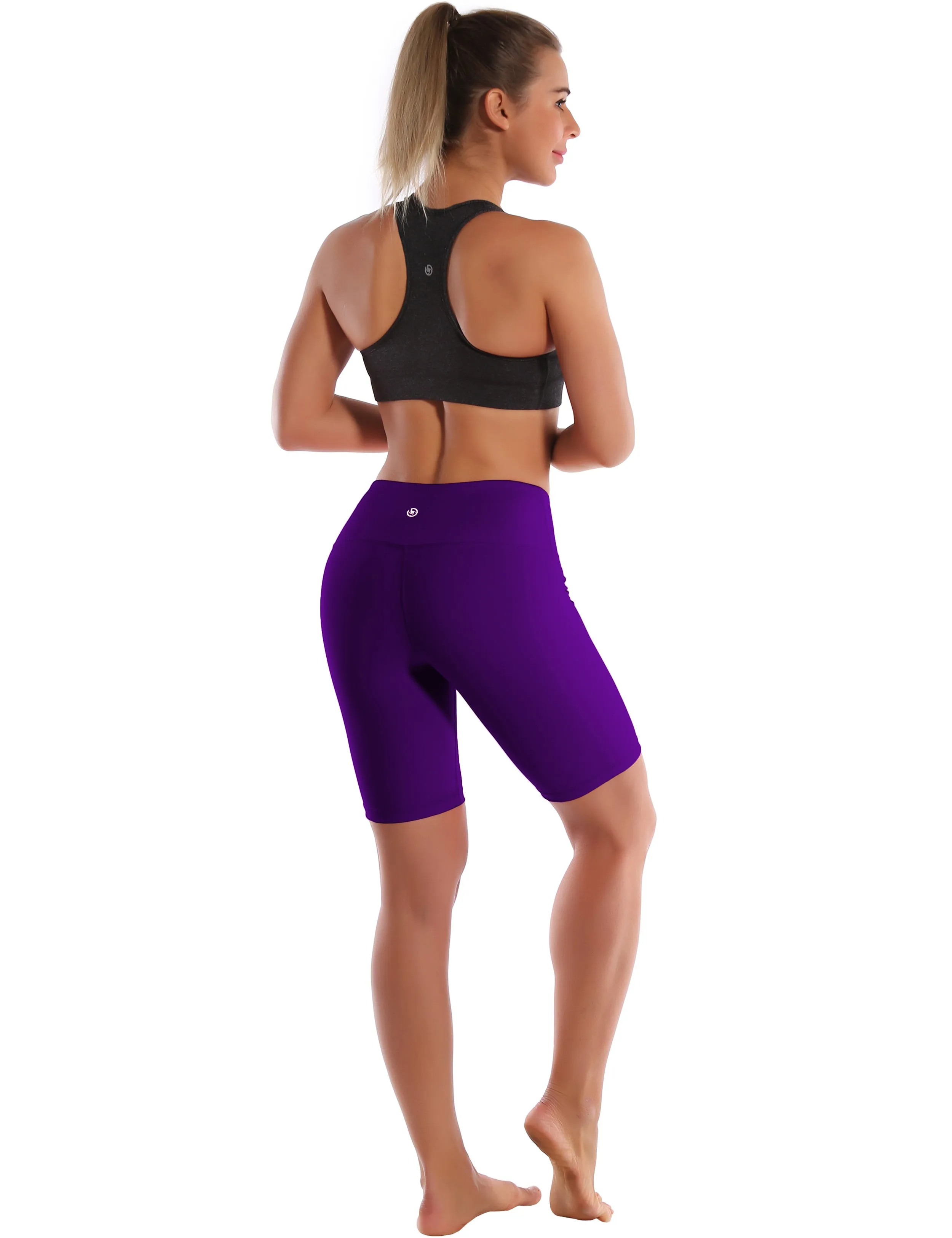 8" High Waist Running Shorts eggplantpurple_Running