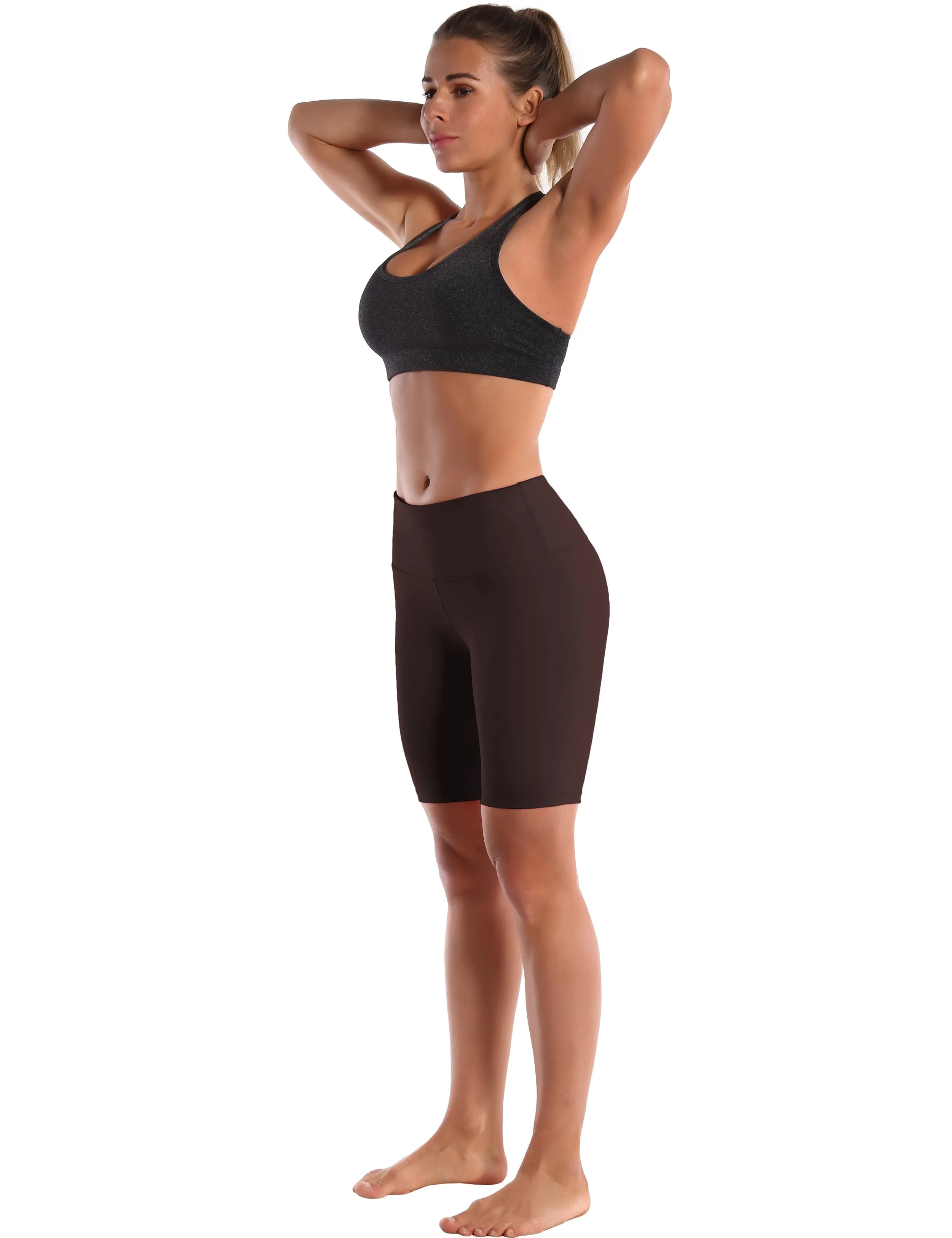 8" High Waist Running Shorts mahoganymaroon ins_Running