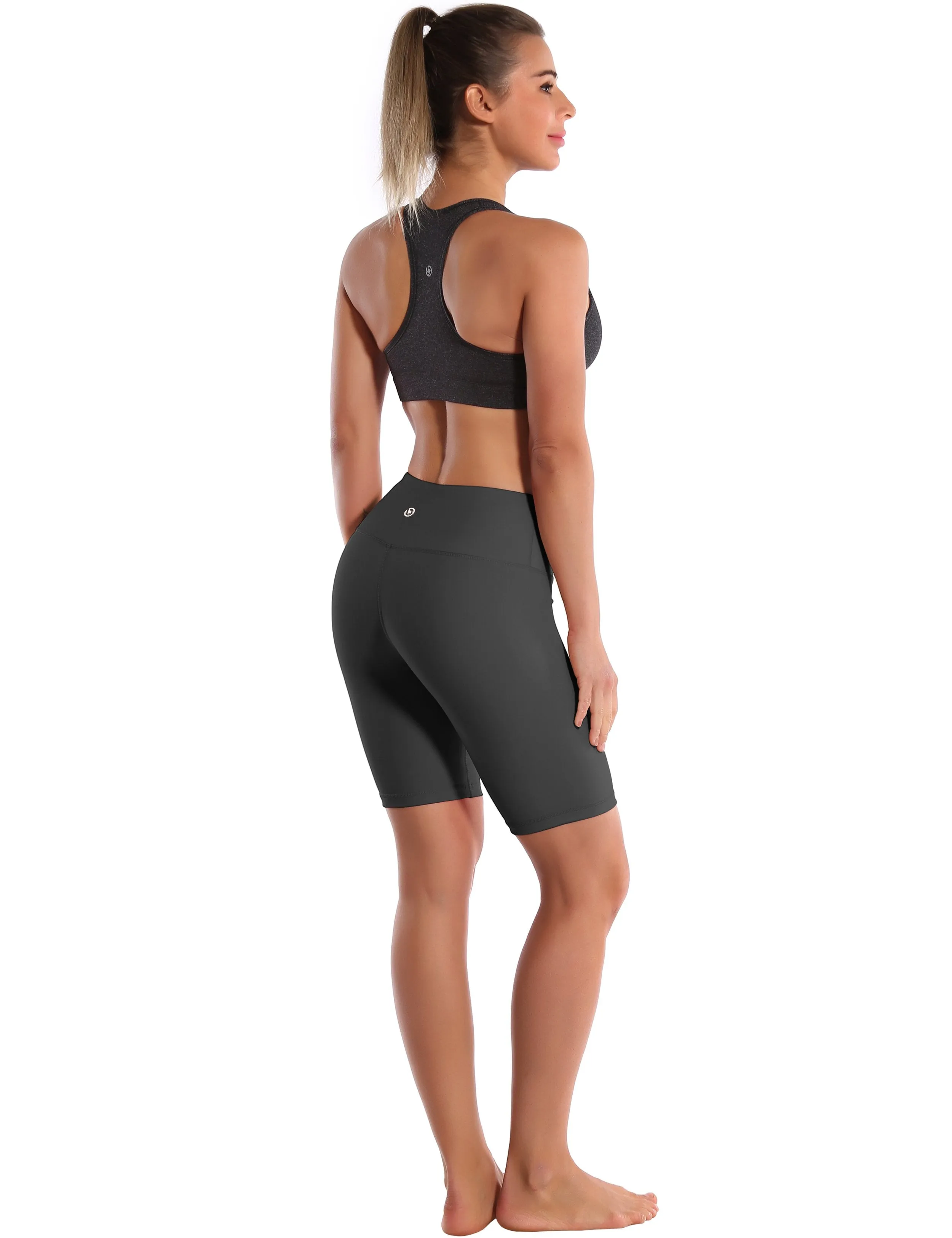 8" High Waist Running Shorts shadowcharcoal ins_Running