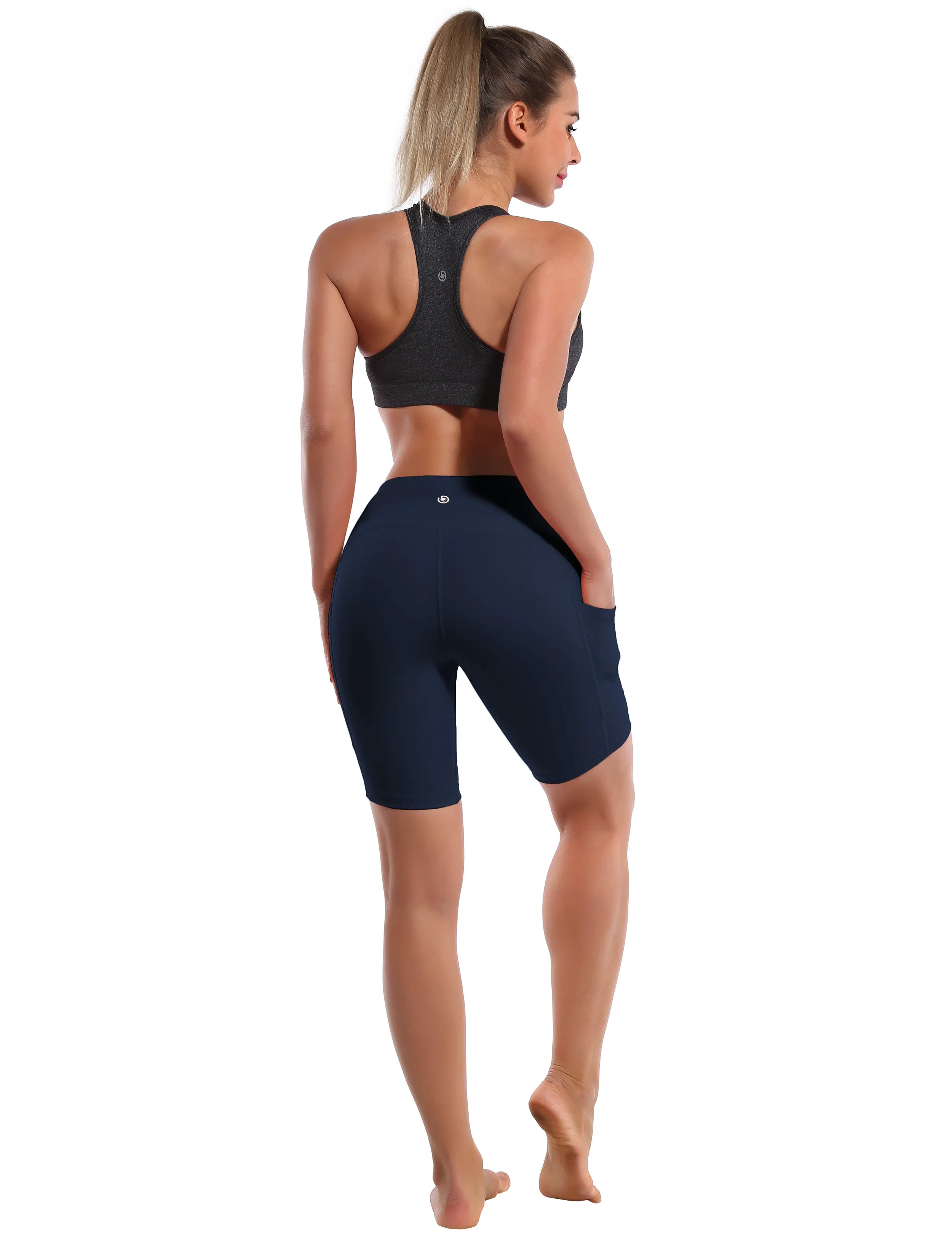 8" Side Pockets Running Shorts darknavy_Running