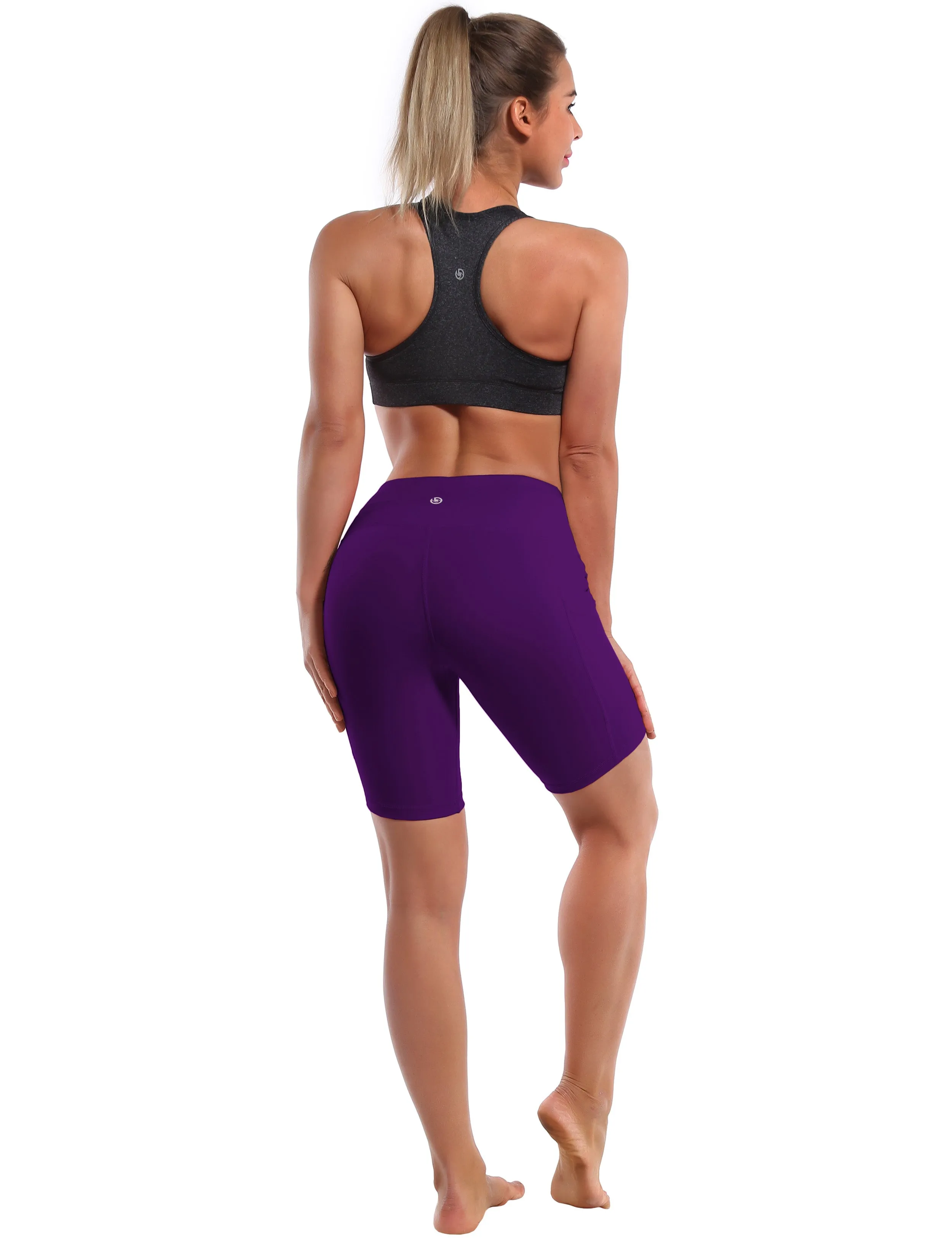 8" Side Pockets Running Shorts eggplantpurple_Running