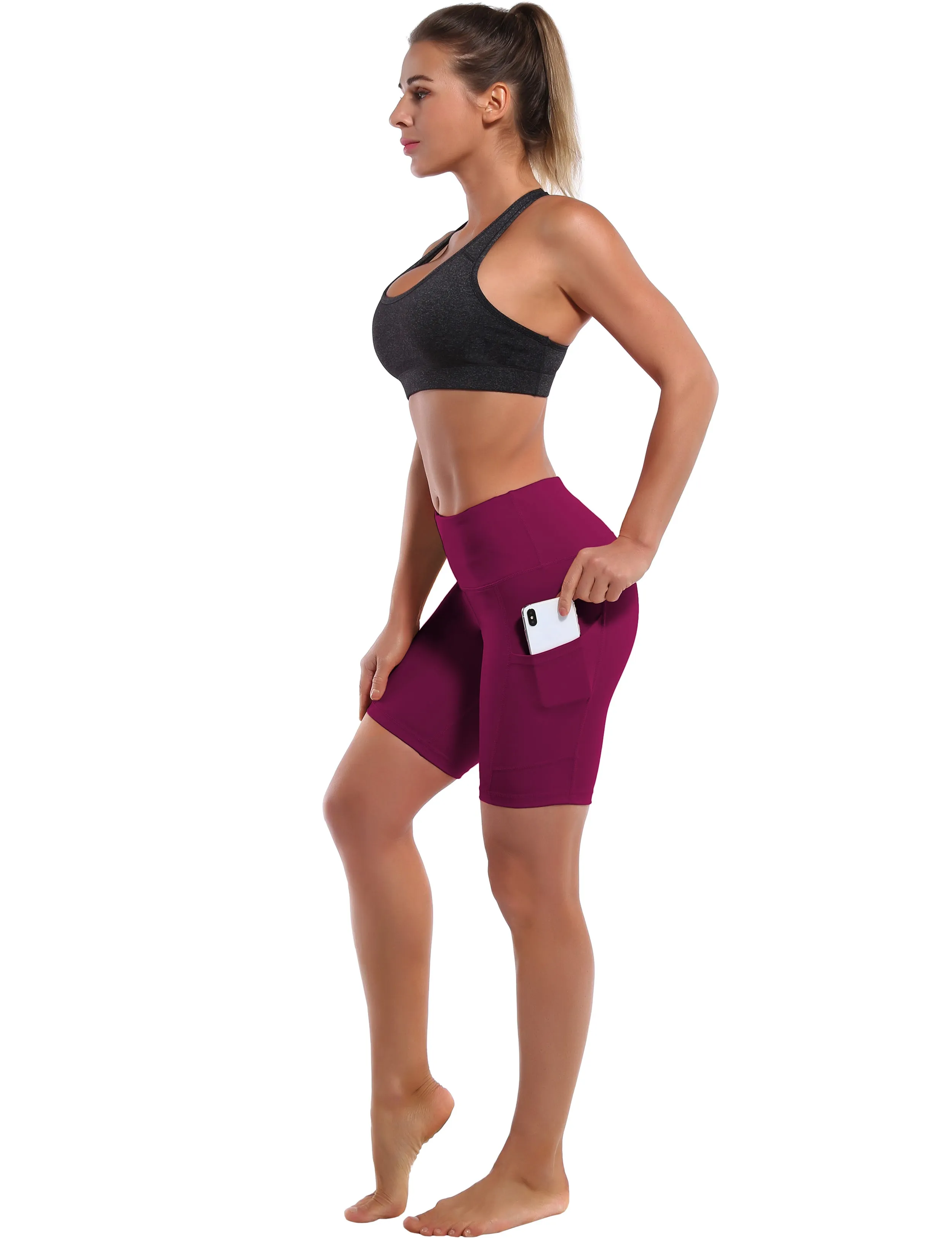 8" Side Pockets Running Shorts grapevine_Running