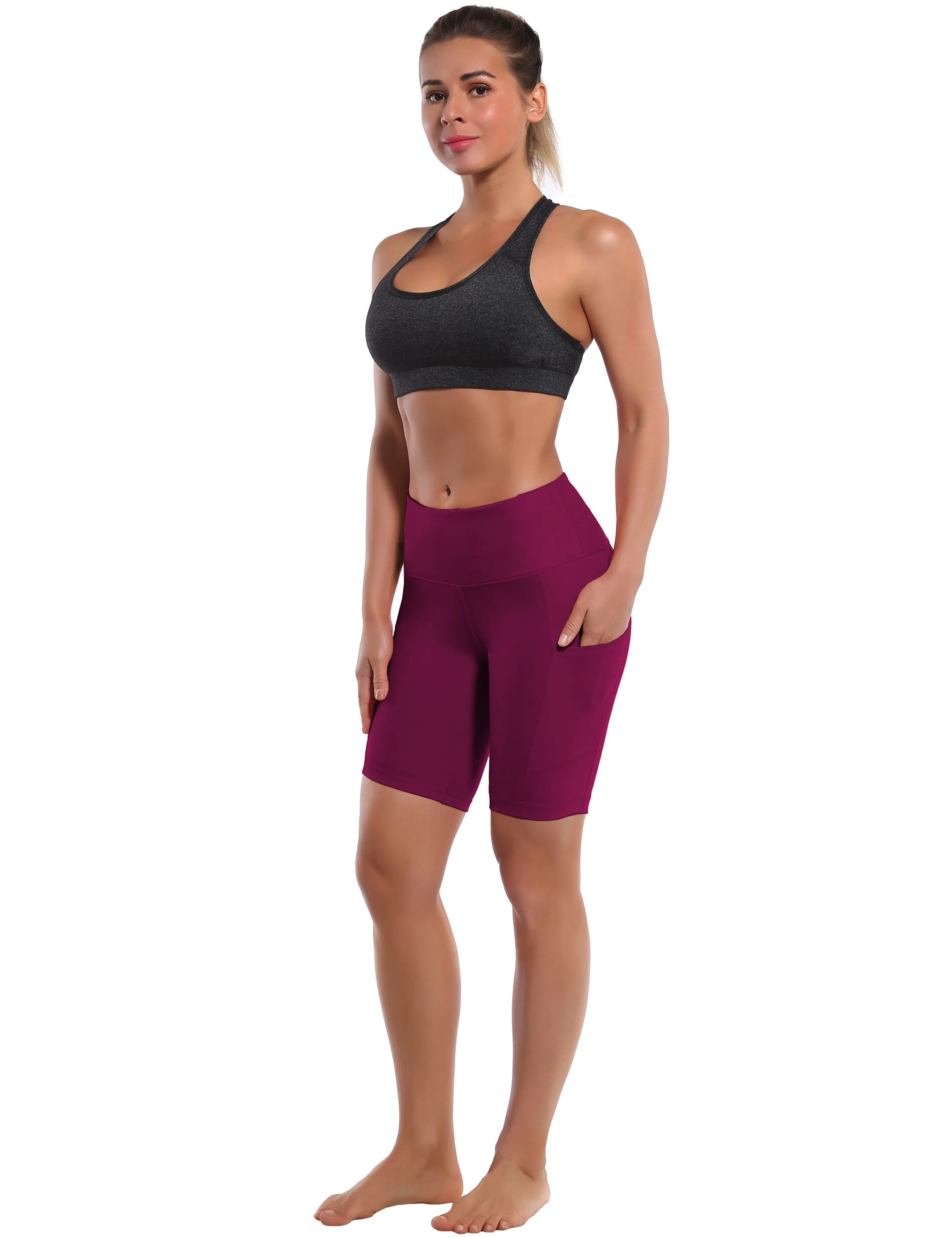 8" Side Pockets Running Shorts grapevine_Running