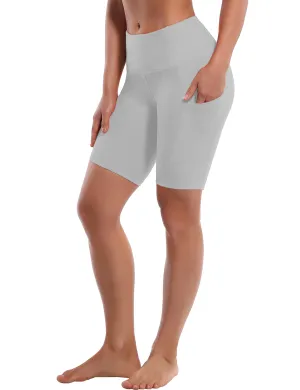 8" Side Pockets Running Shorts lightgray_Running
