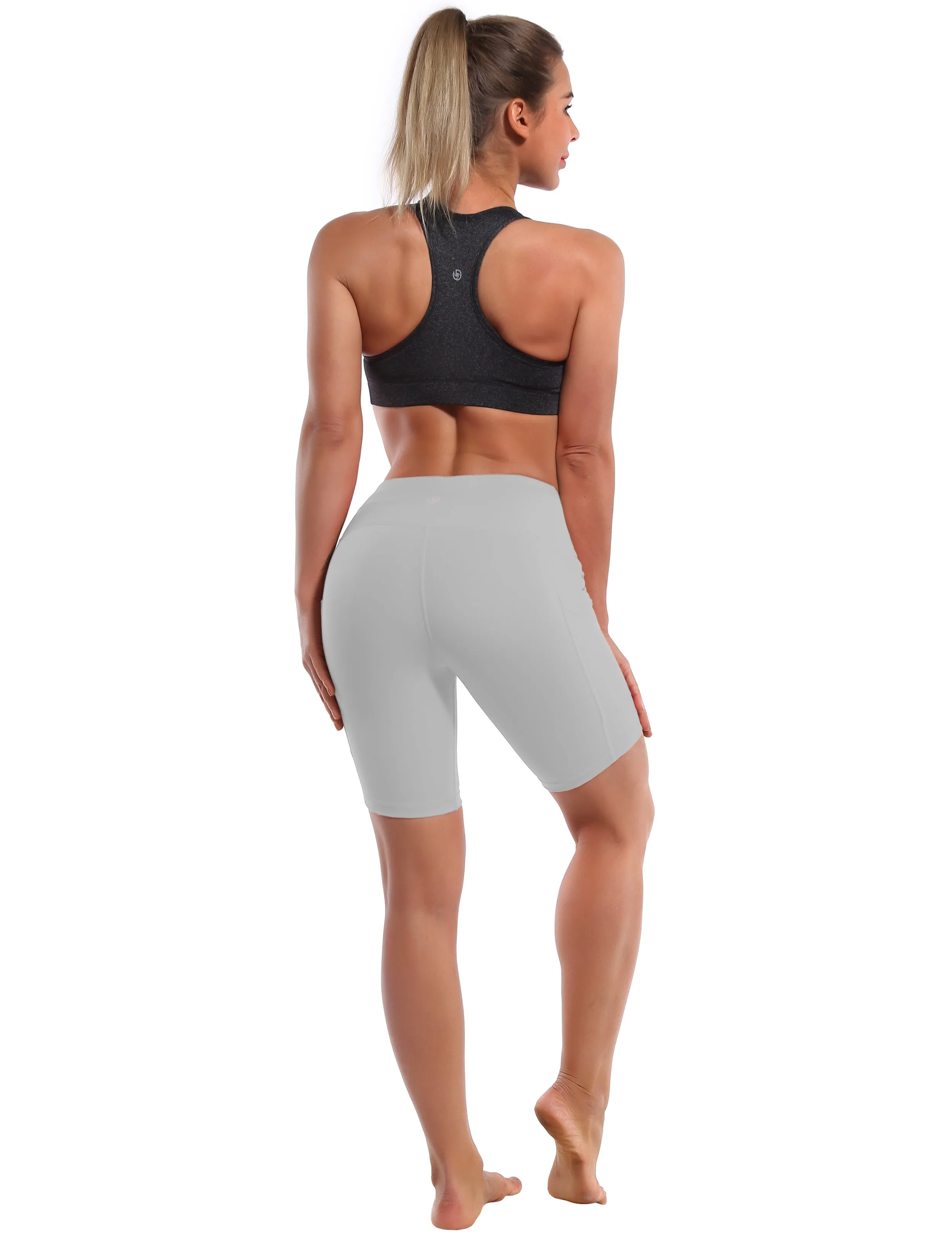 8" Side Pockets Running Shorts lightgray_Running