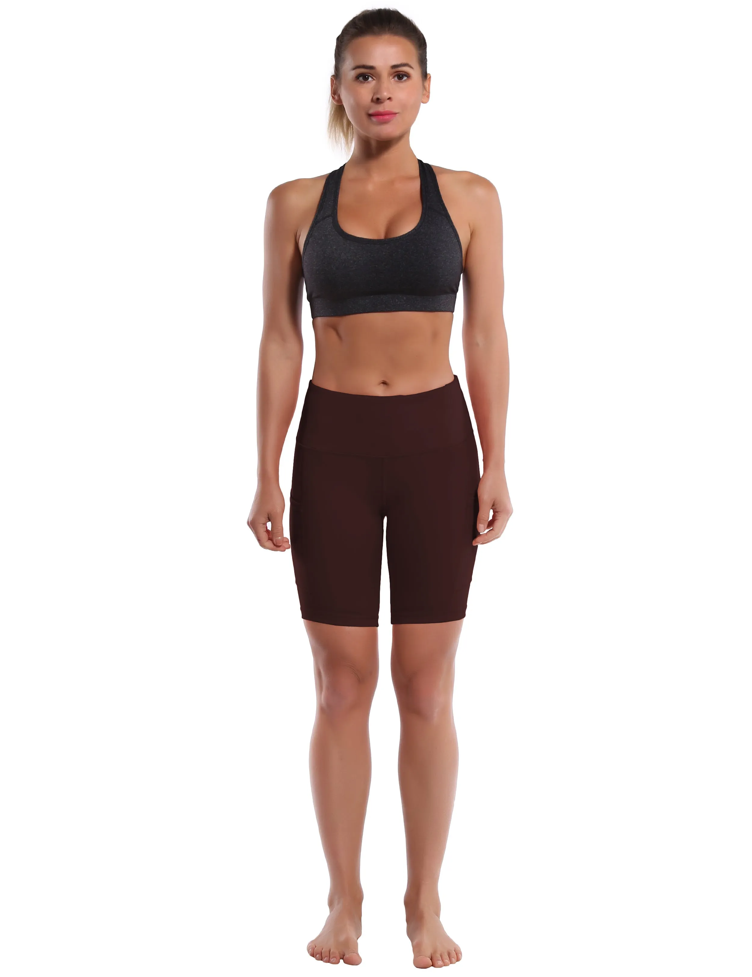 8" Side Pockets Running Shorts mahoganymaroon_Running