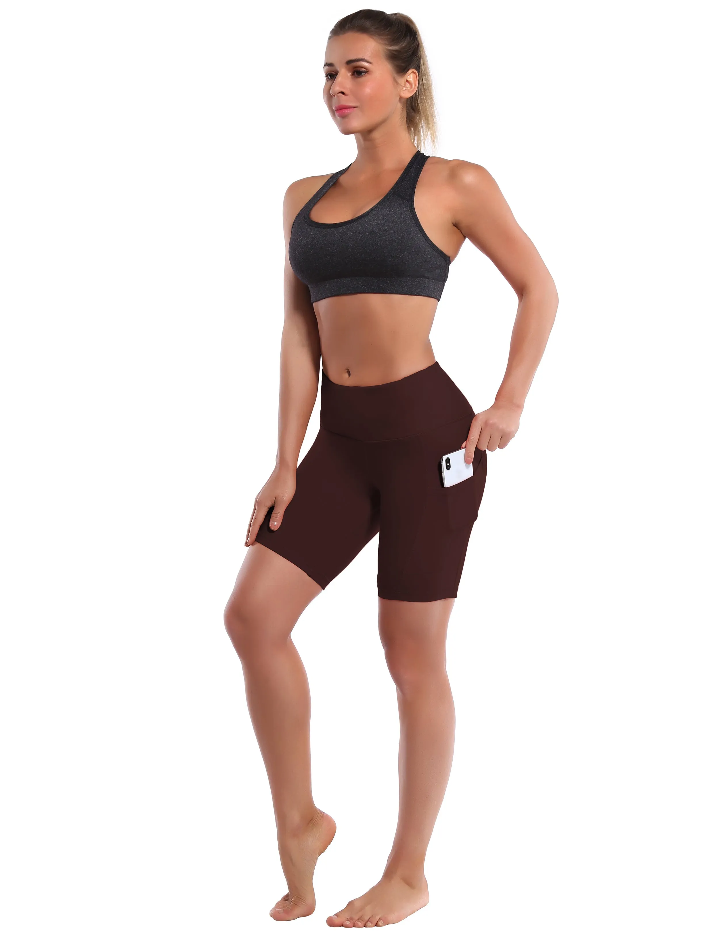 8" Side Pockets Running Shorts mahoganymaroon_Running