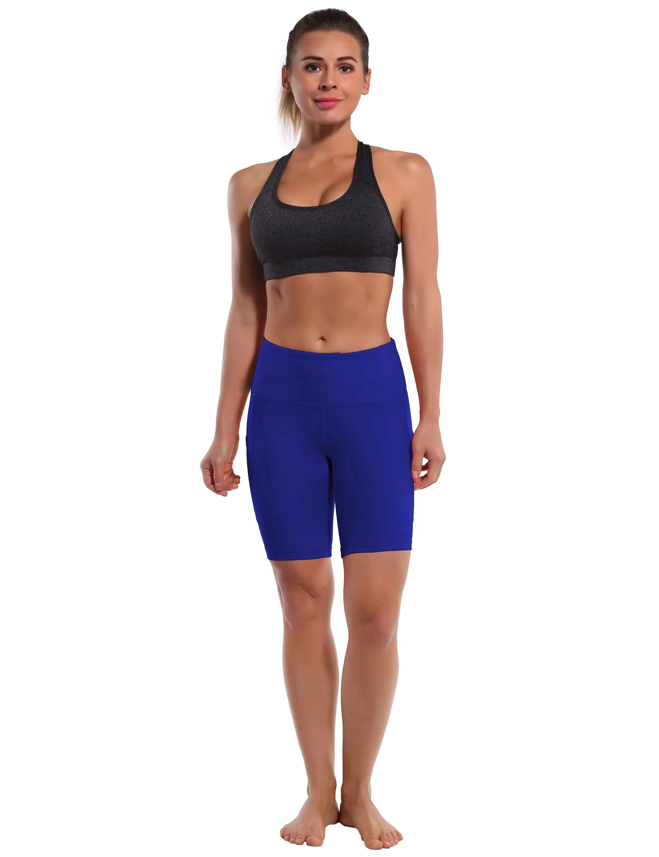 8" Side Pockets Running Shorts navy ins_Running