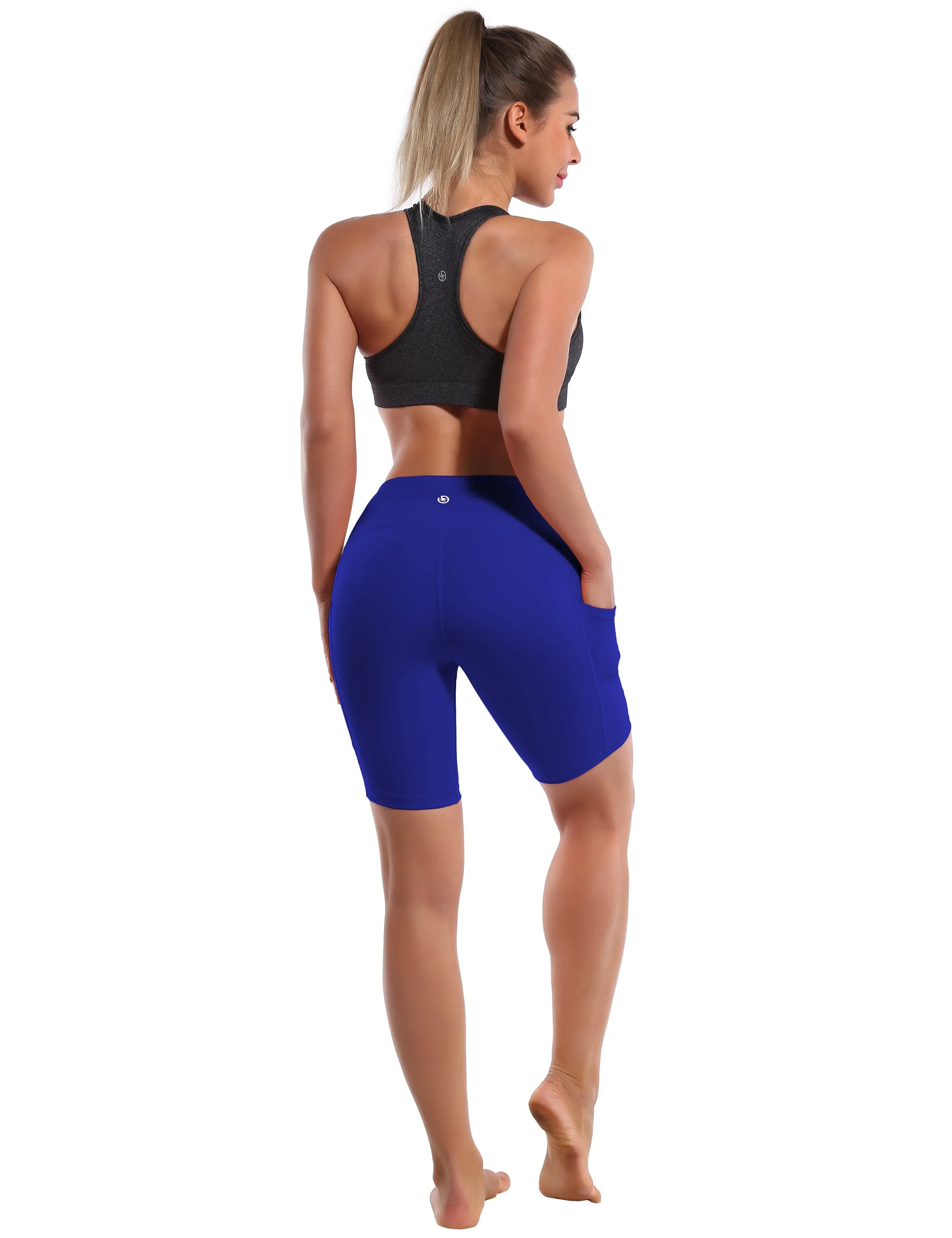 8" Side Pockets Running Shorts navy ins_Running