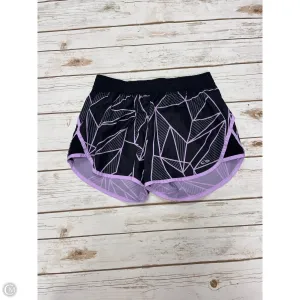 Athletic Shorts By Champion In Black & Purple, Size: M