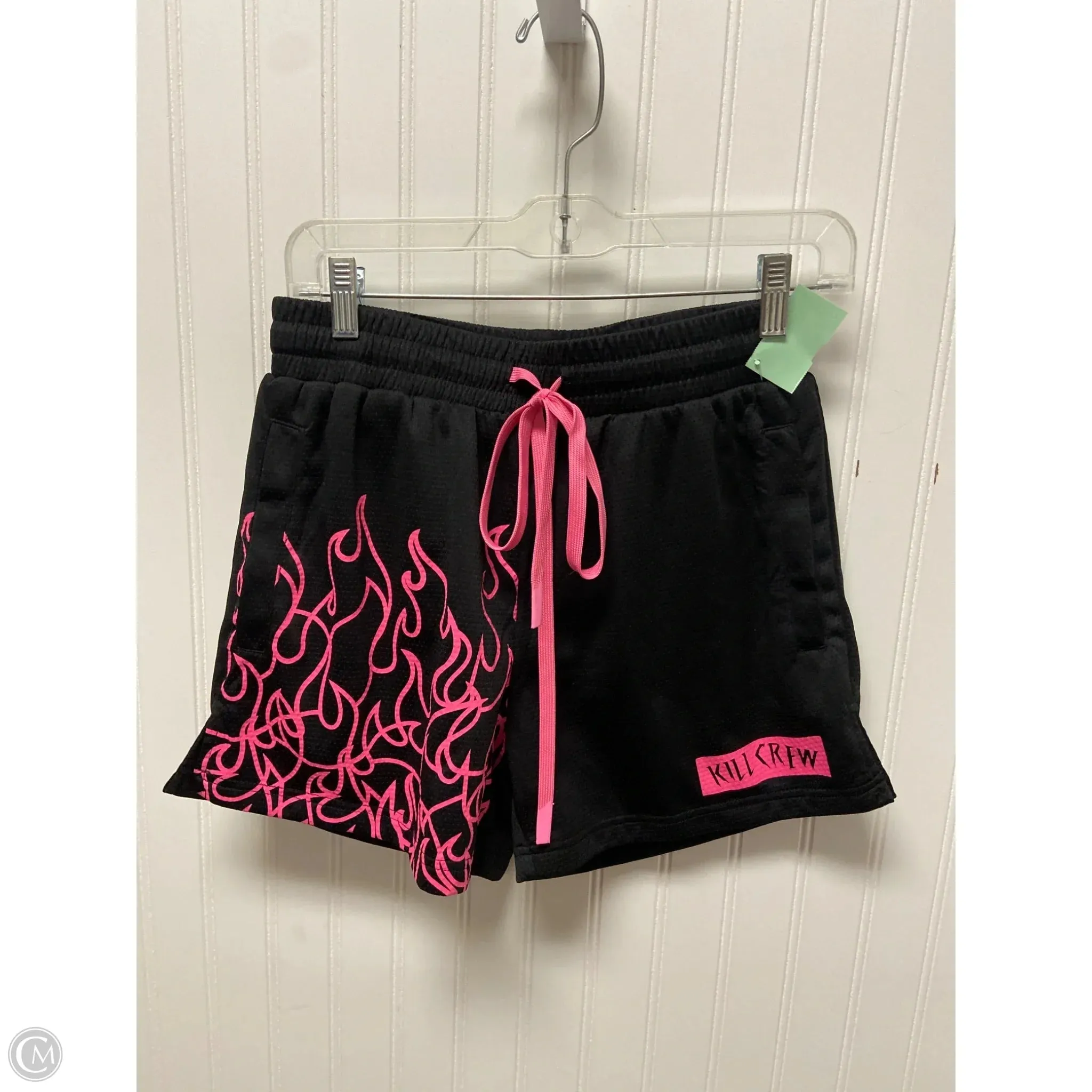 Athletic Shorts By Cmb In Black & Pink, Size: M