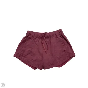 Athletic Shorts By Lululemon In Red, Size: 6