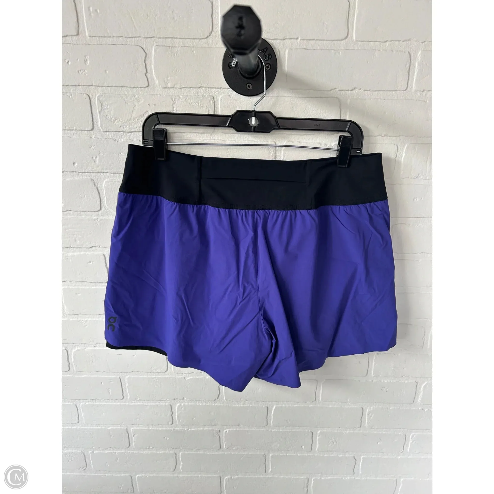 Athletic Shorts By On In Black & Purple, Size: 16