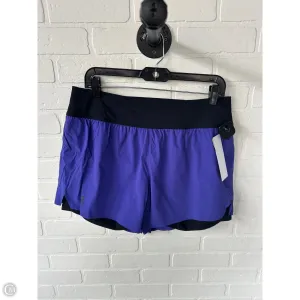 Athletic Shorts By On In Black & Purple, Size: 16