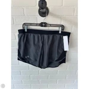 Athletic Shorts By Under Armour In Black & Grey, Size: 16