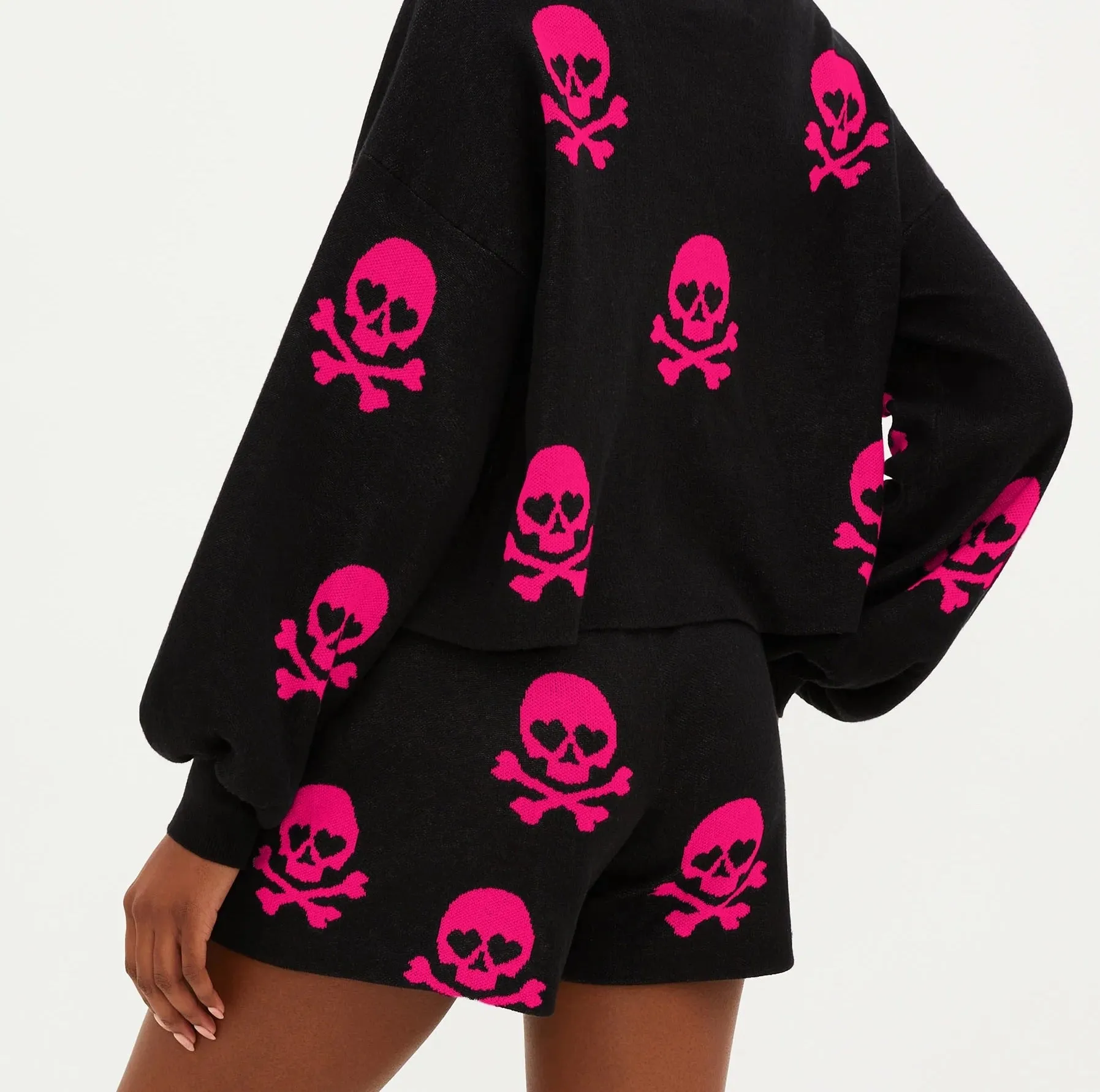 Balboa Short - Bright Fuchsia Ghouls