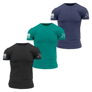 Basic T-Shirt Black Water 3-Pack