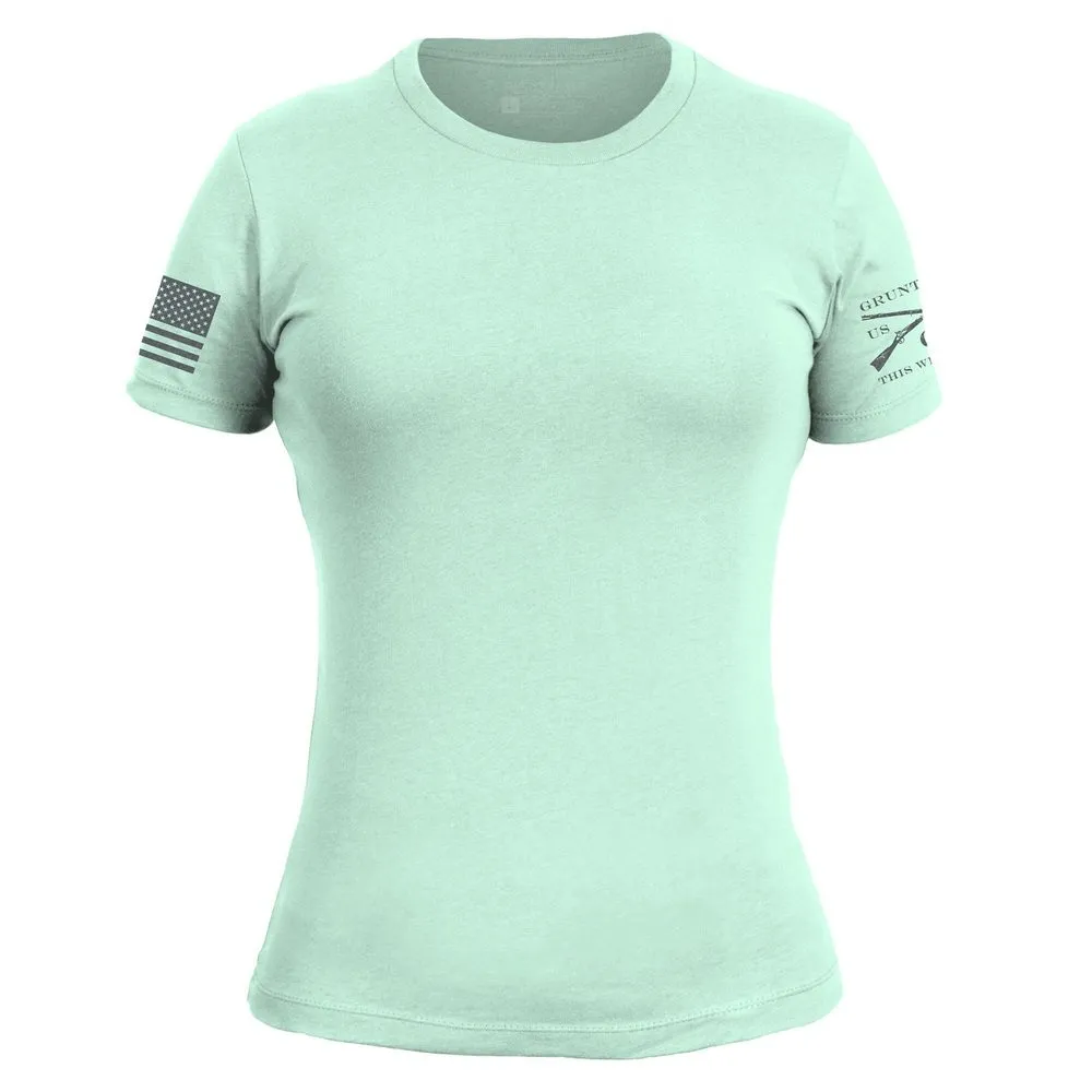 Basic T-Shirt Women's Slim Fit - Mint