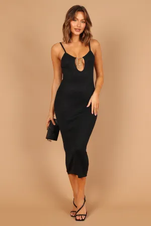 Benita Midi Dress - Black