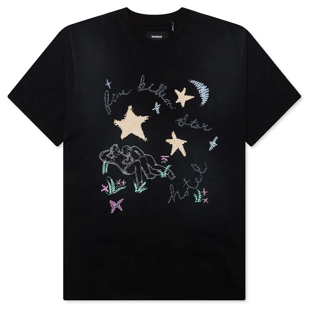 Billion Star T-Shirt - Worn Black