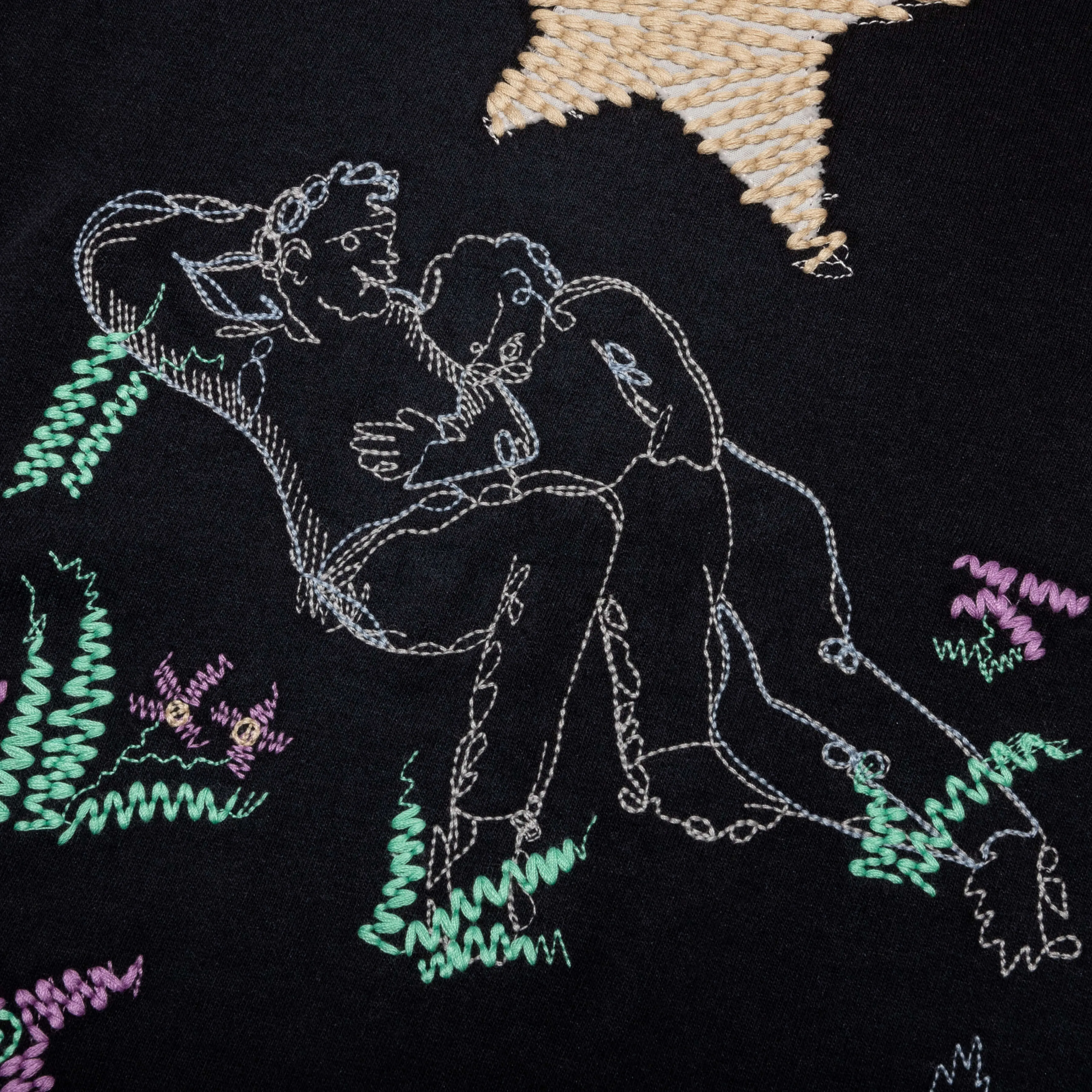 Billion Star T-Shirt - Worn Black