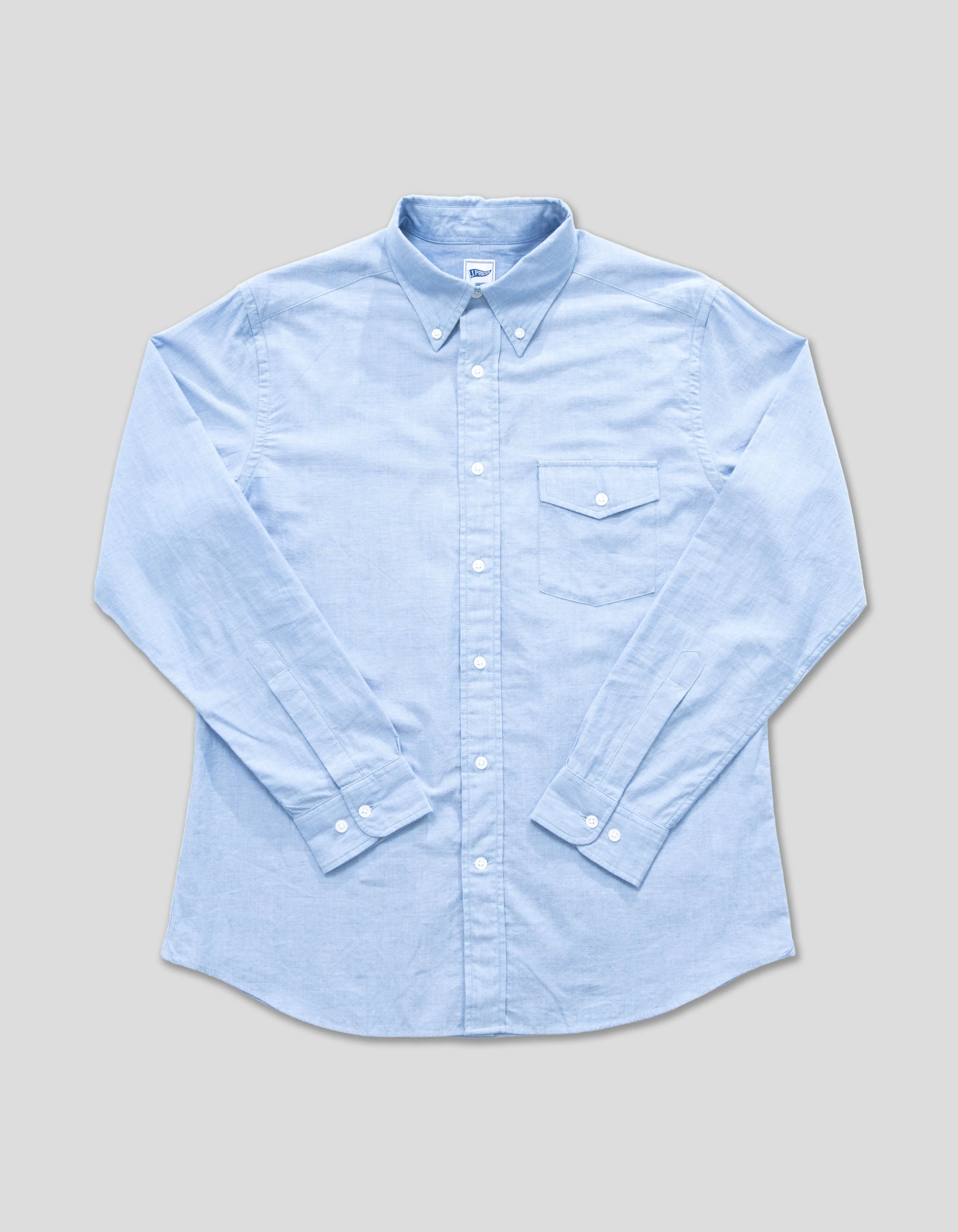 BLUE CHAMBRAY LONG SLEEVE SHIRT