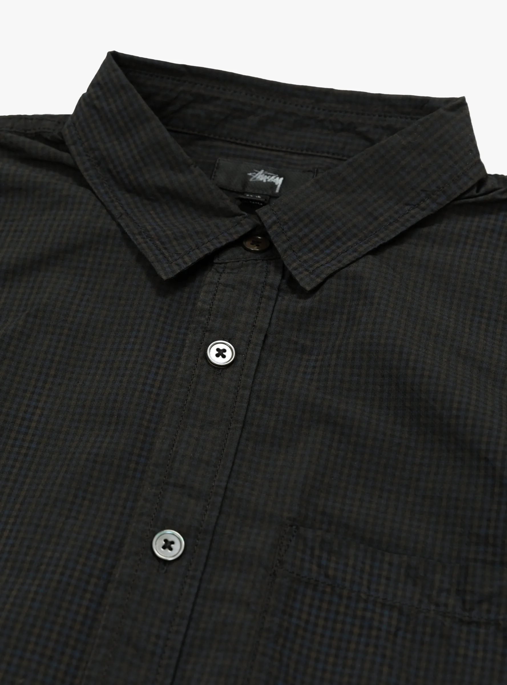 Classic Long Sleeve Shirt Sprayed Blue