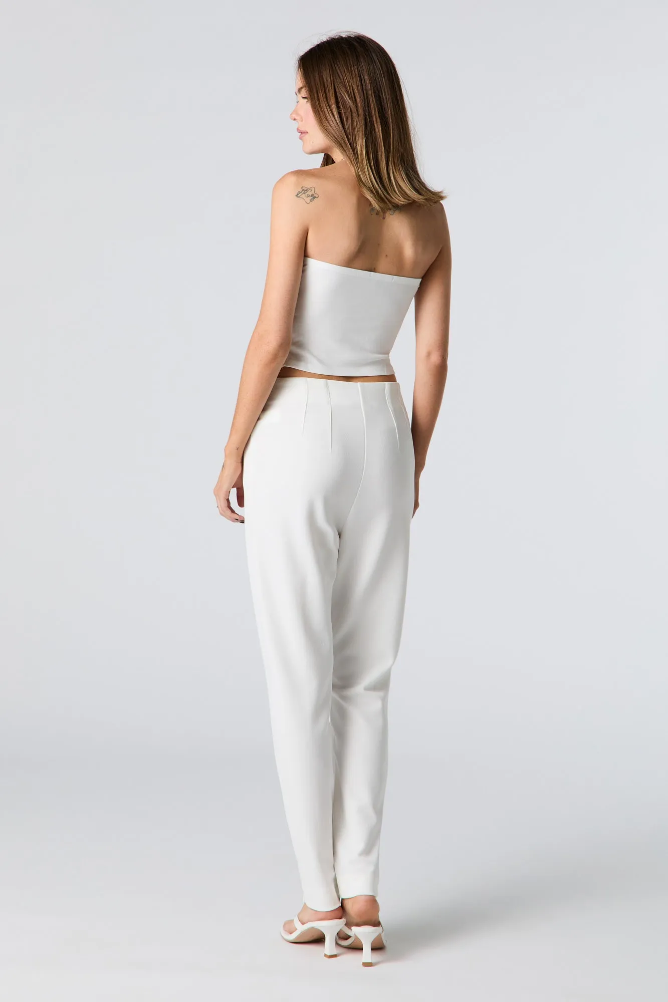 Crepe Slim Dress Pant