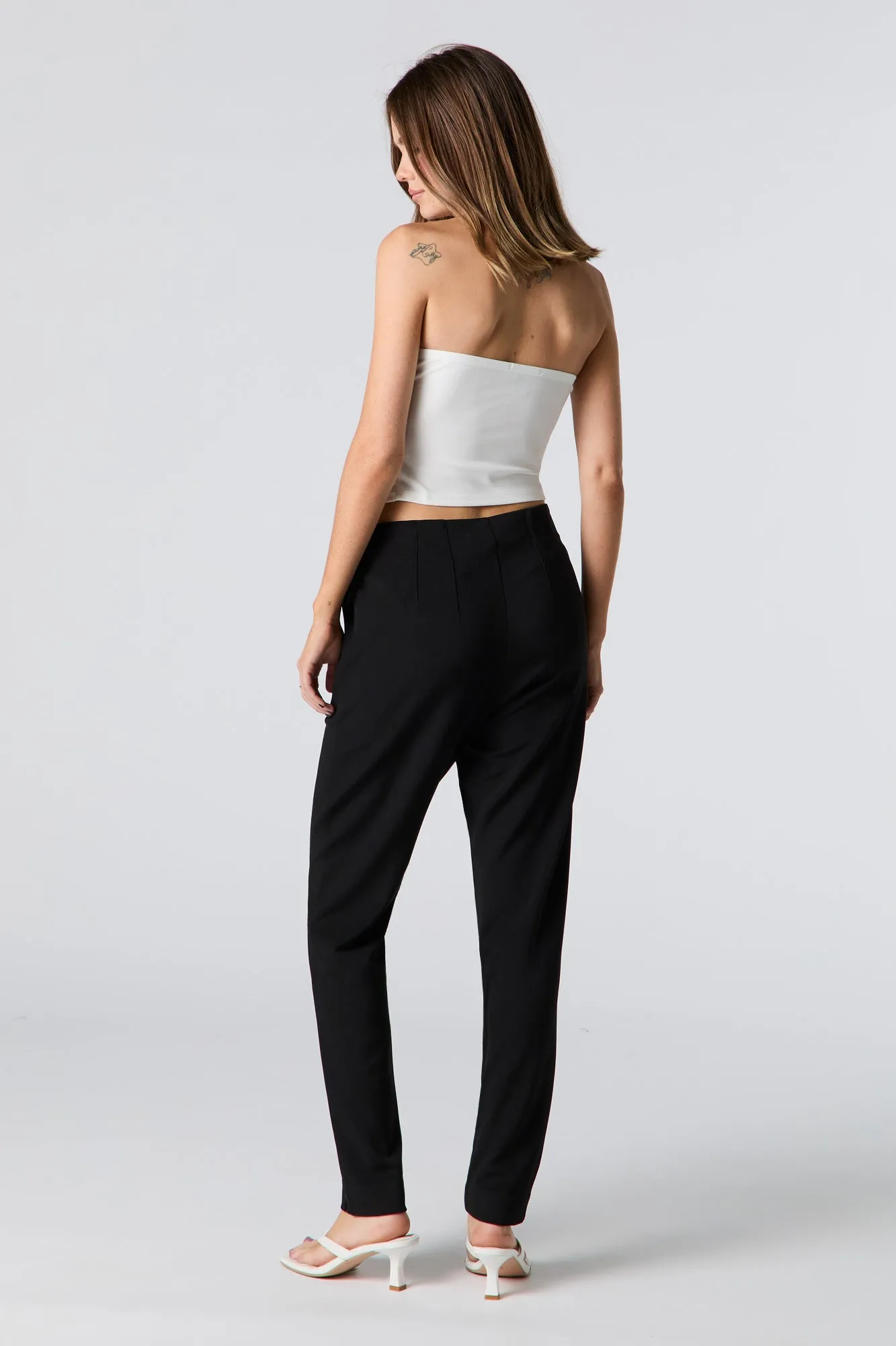 Crepe Slim Dress Pant