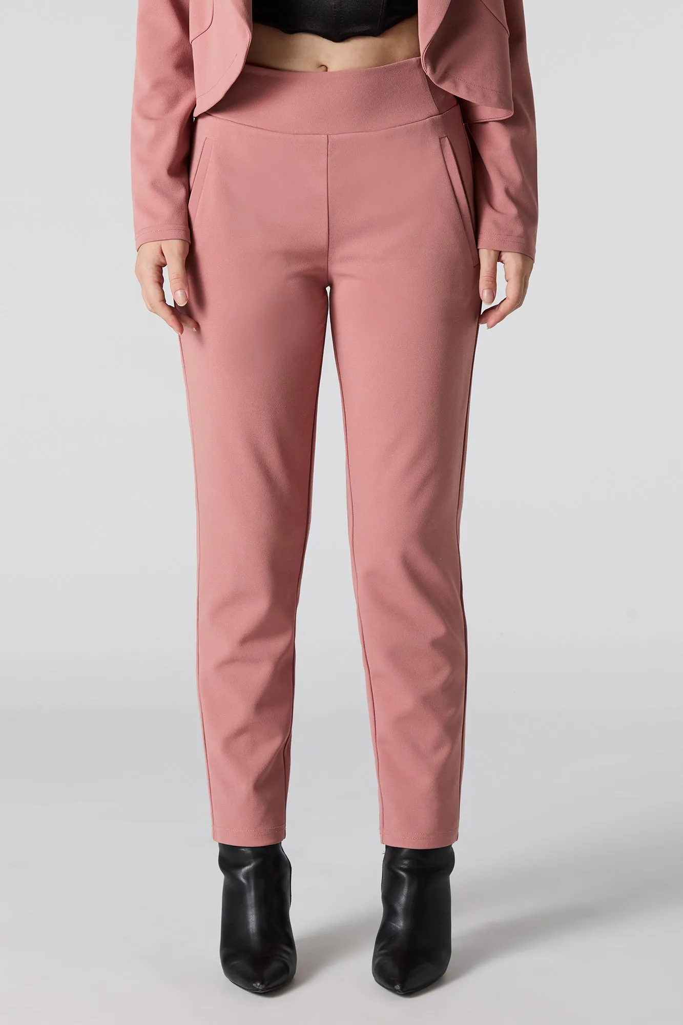 Crepe Slim Dress Pant
