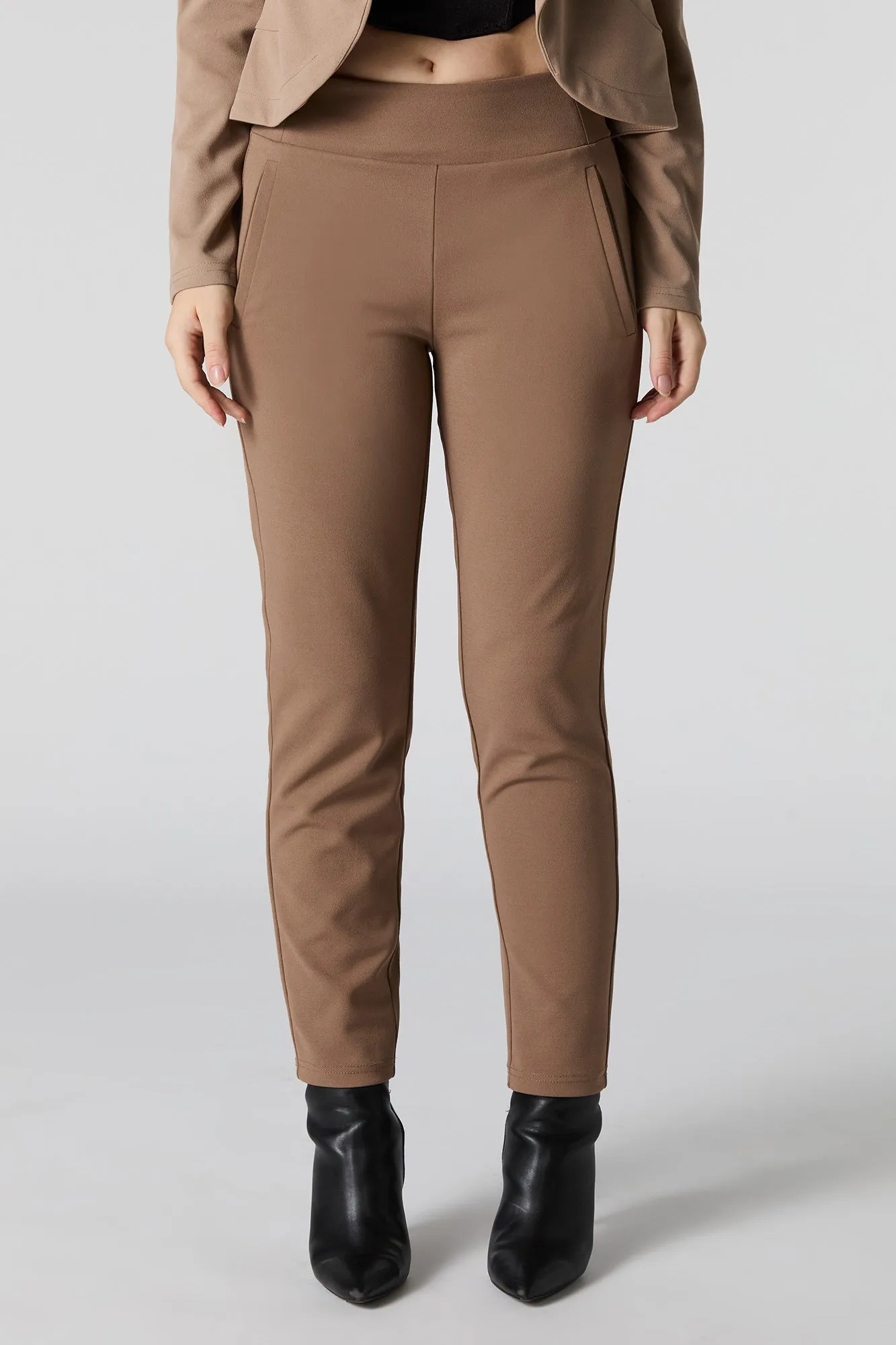 Crepe Slim Dress Pant