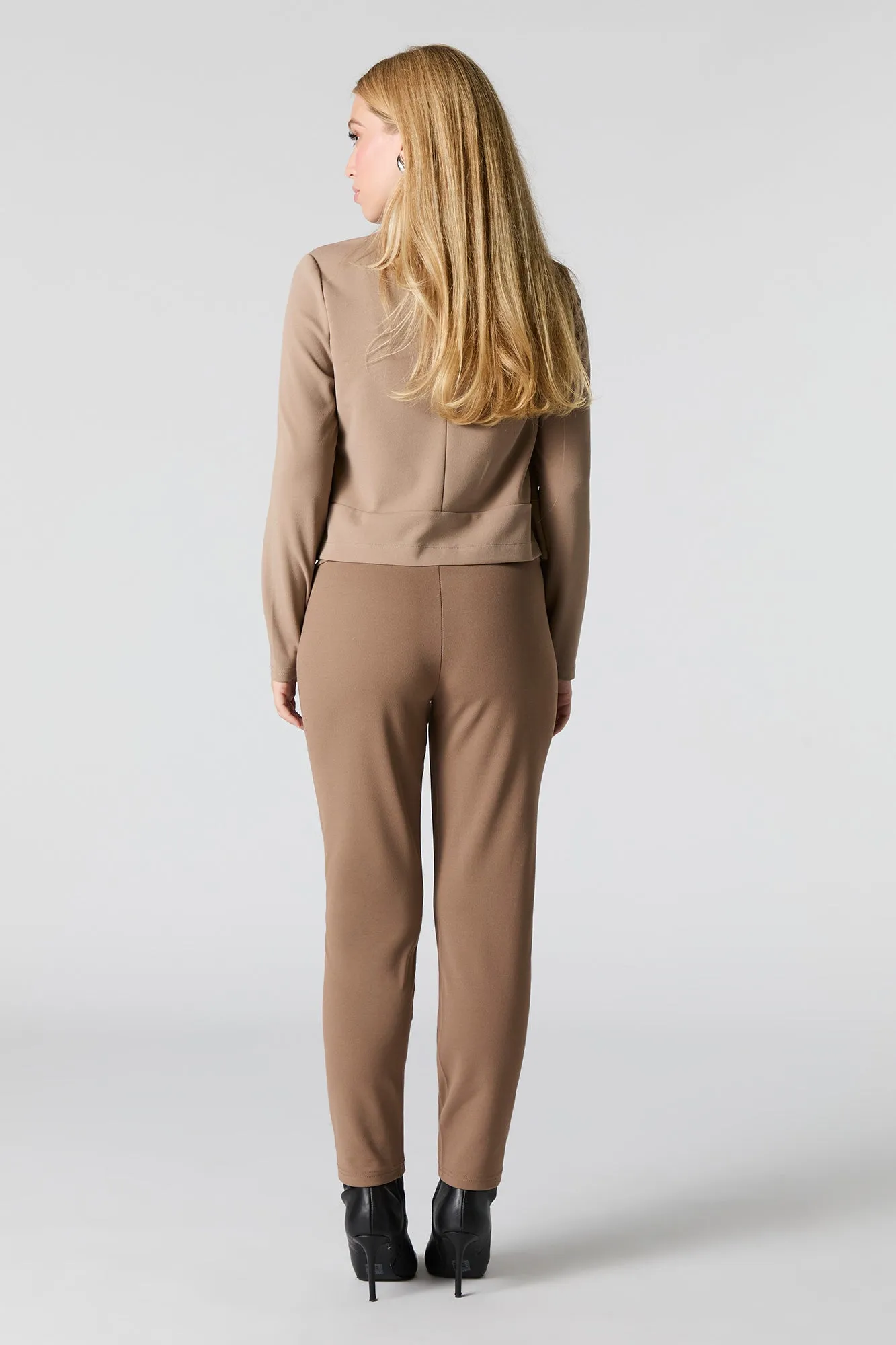 Crepe Slim Dress Pant