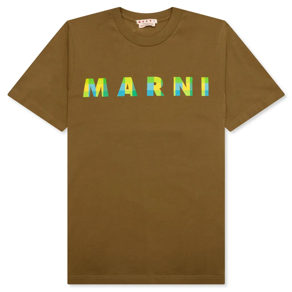Creta Cotton T-Shirt With Gingham Logo - Creta