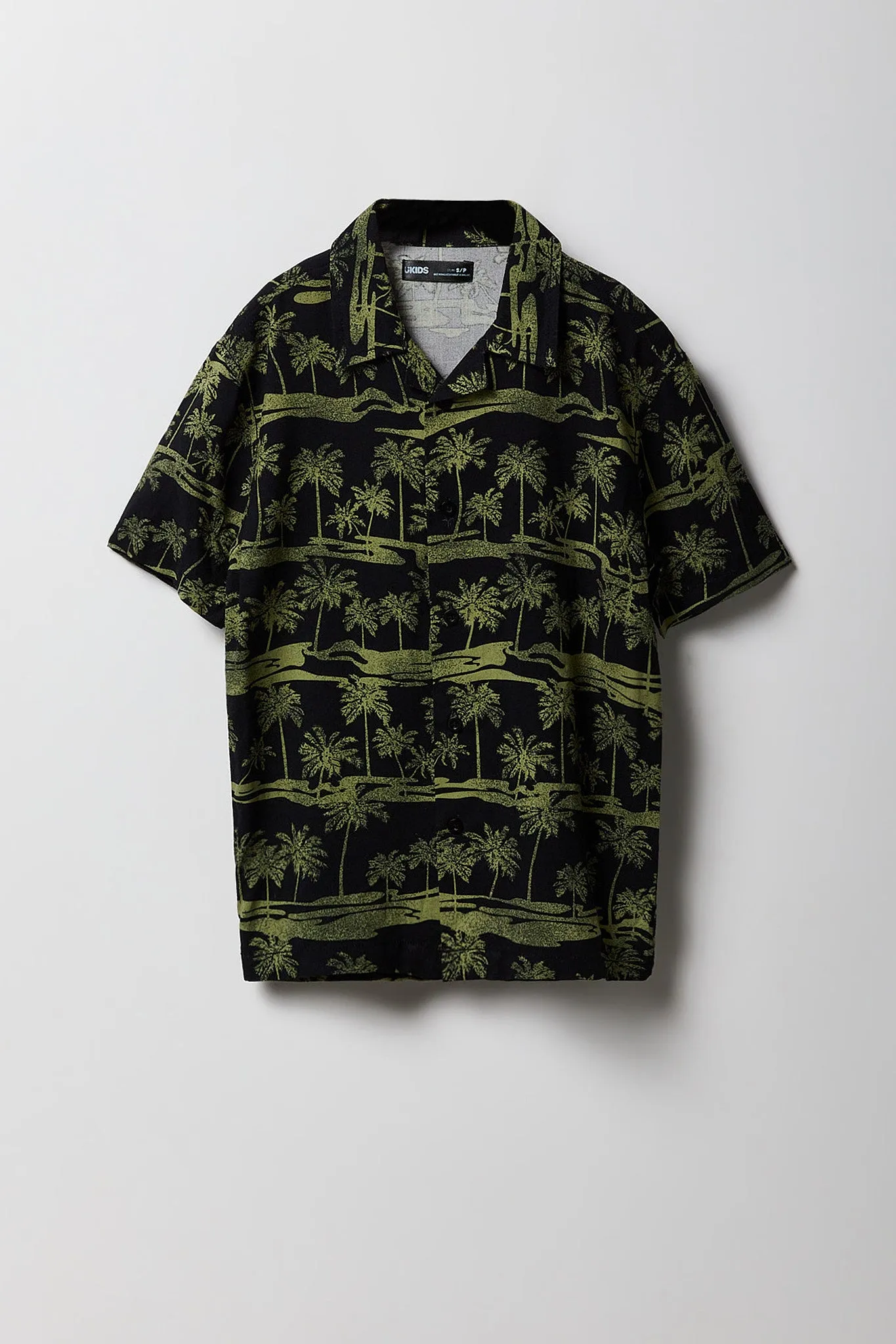 Haut boutonné avec motif tropical pour garçon