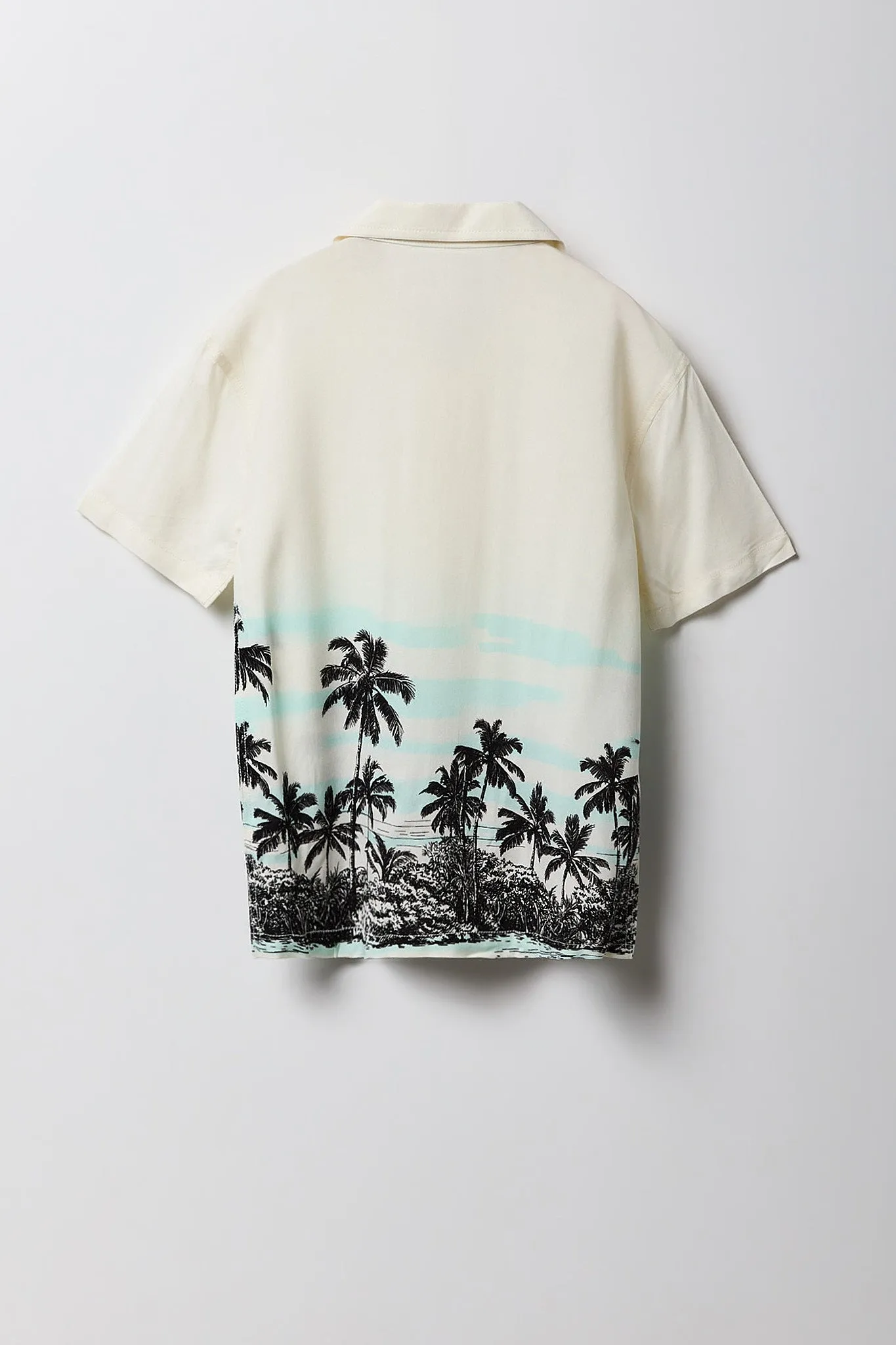 Haut boutonné avec motif tropical pour garçon
