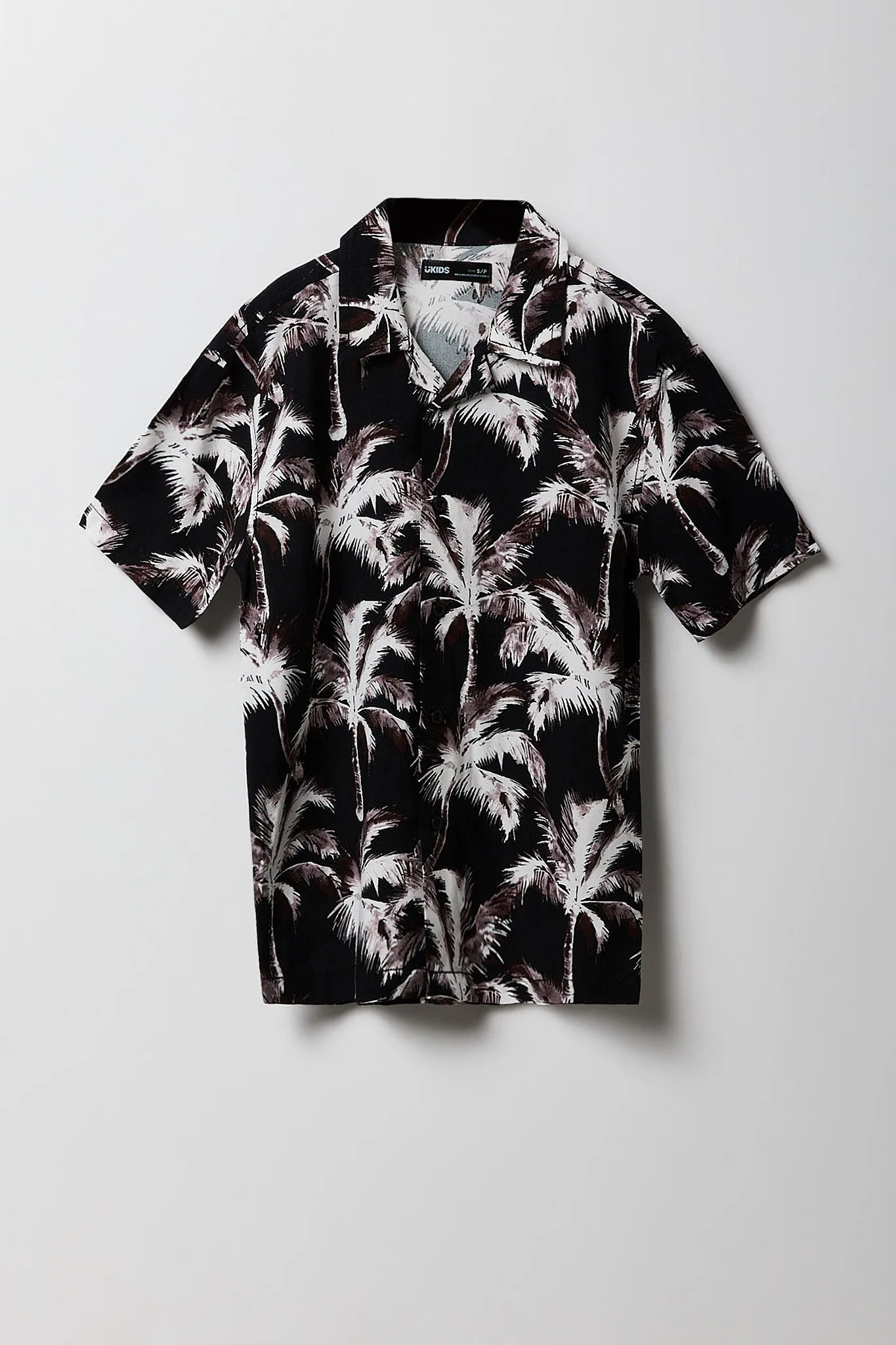 Haut boutonné avec motif tropical pour garçon
