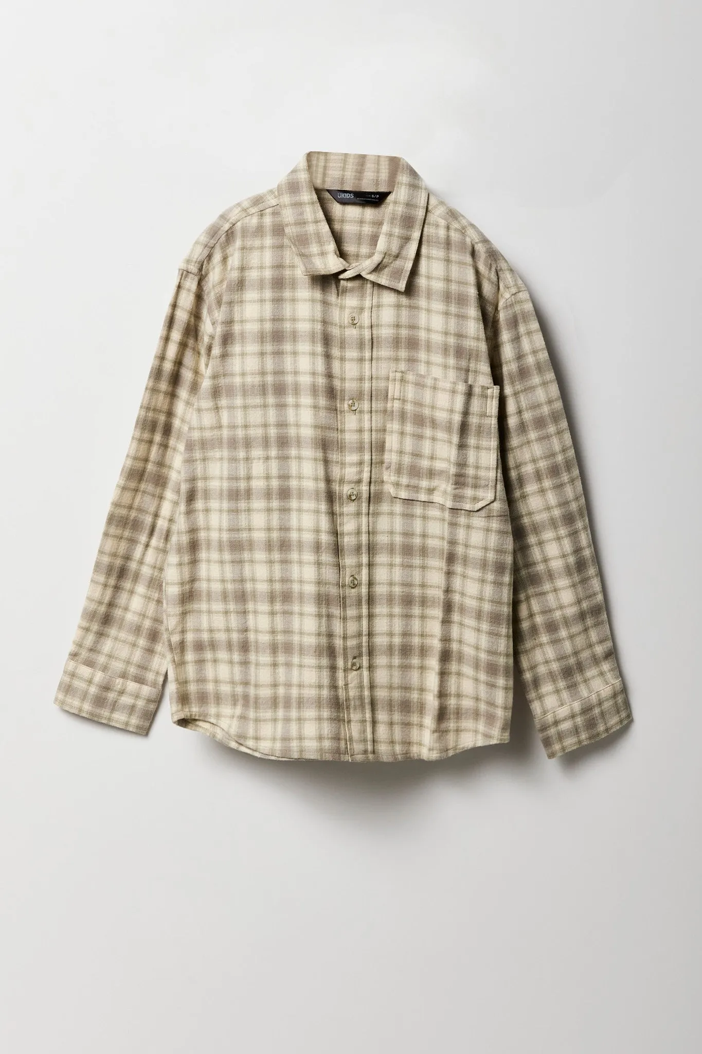 Haut boutonné en flanelle pour garçon