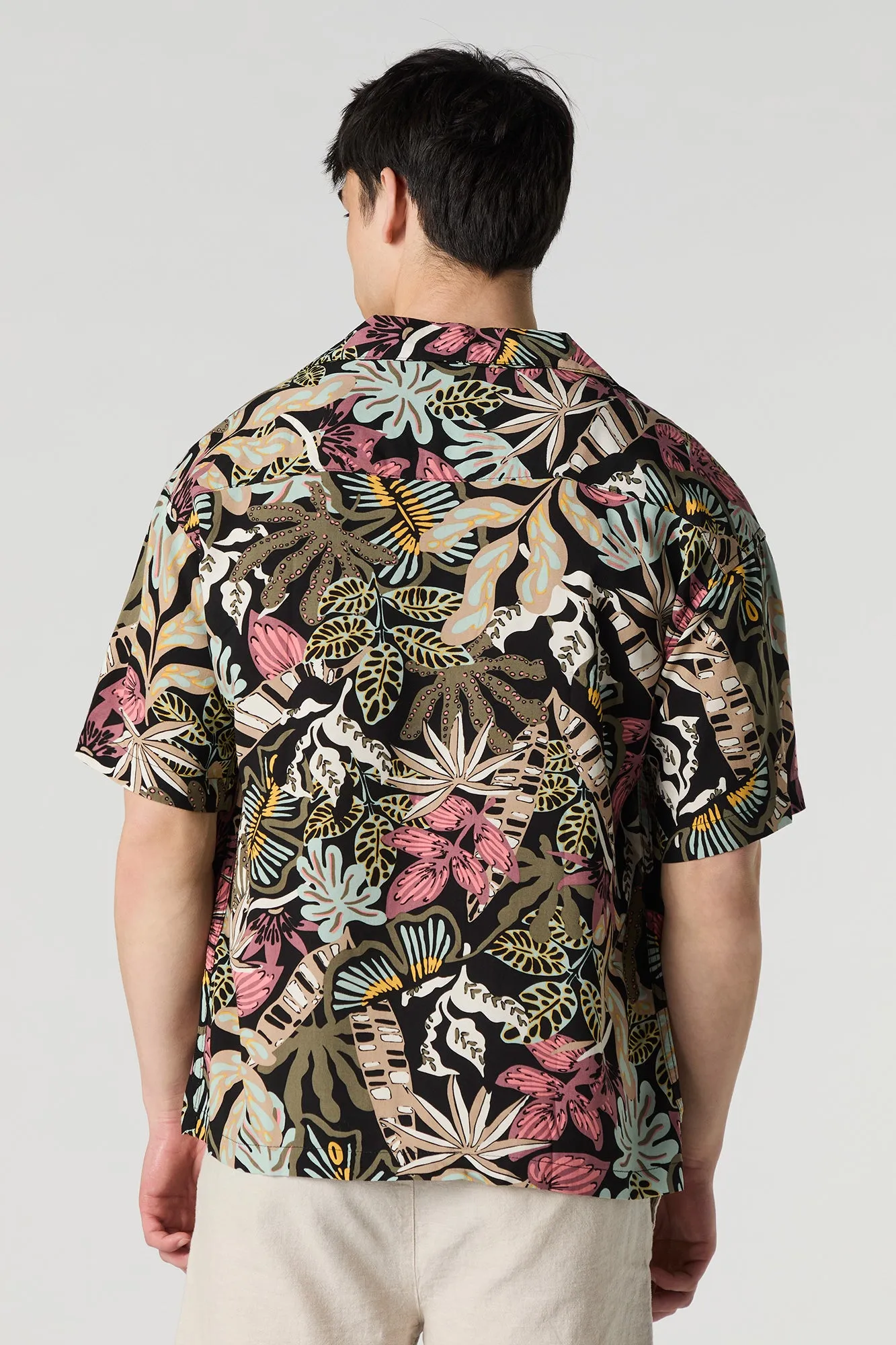 Haut boutonné à imprimé Summer Vibes